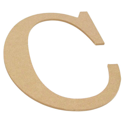 10" Decorative Wood Letter: C