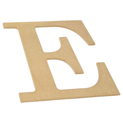 10" Decorative Wood Letter: E