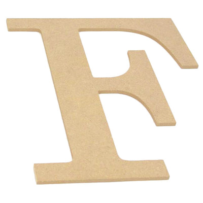 10" Decorative Wood Letter: F