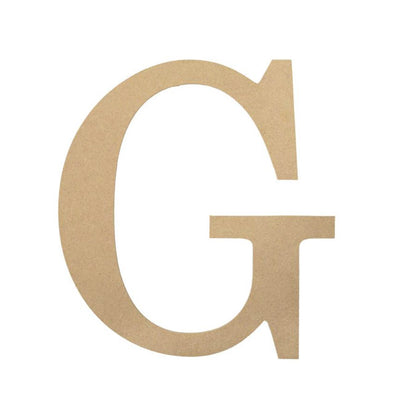 10" Decorative Wood Letter: G