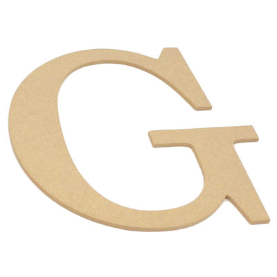 10" Decorative Wood Letter: G