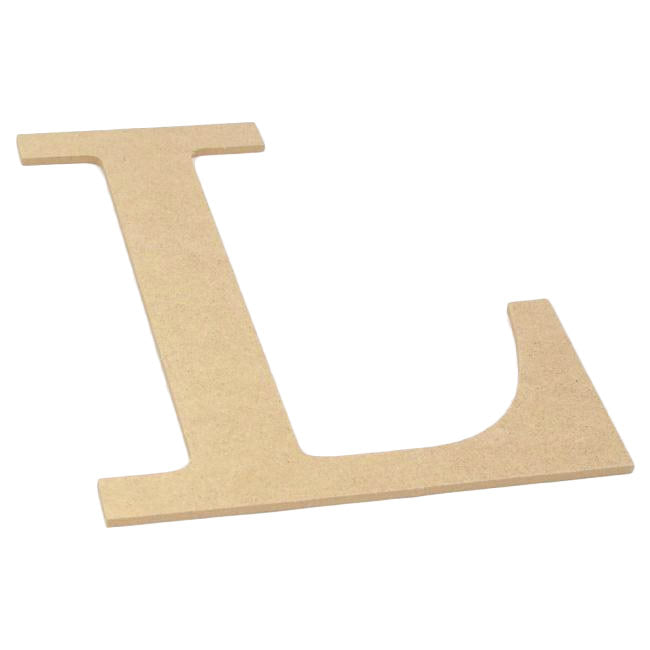 10" Decorative Wood Letter: L