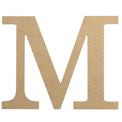 10" Decorative Wood Letter: M