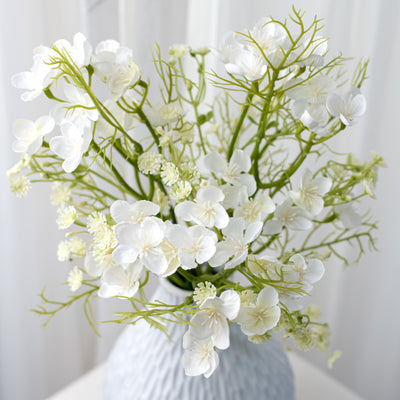 16" Mini Wildflower Bundle: Cream White
