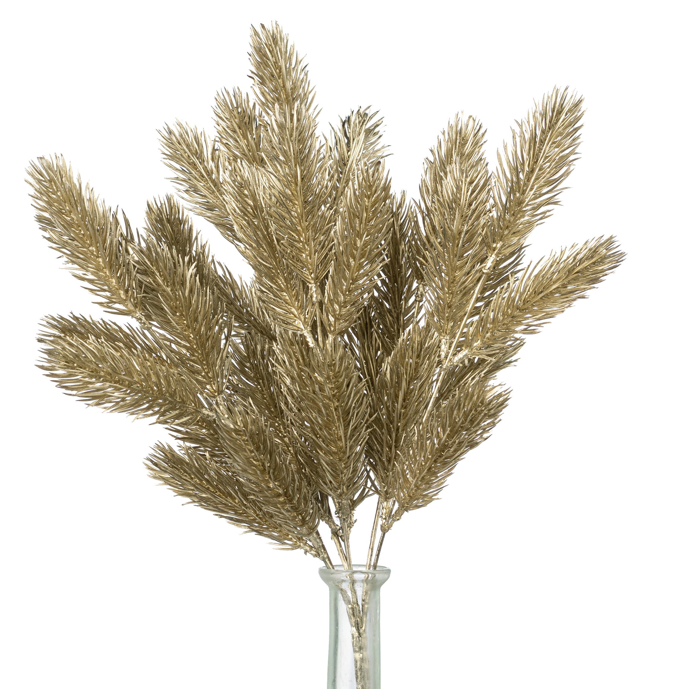 18" Pine Bush: Matte Metallic Champagne Gold