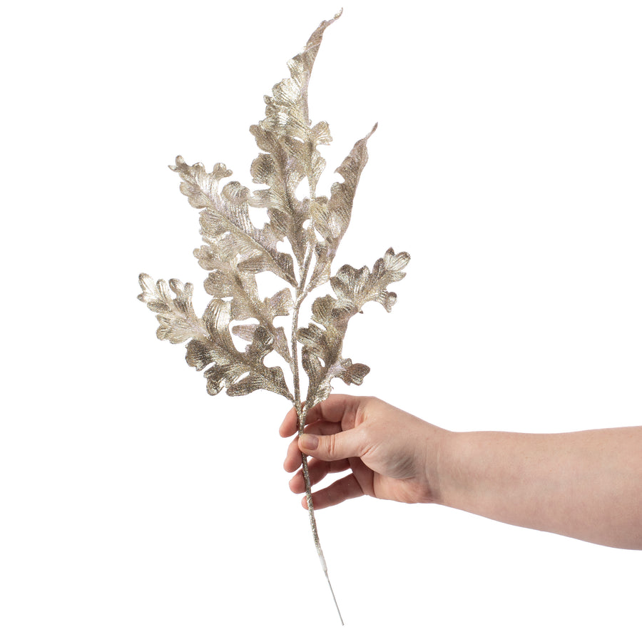20" Acanthus Spray: Platinum detail photo 3