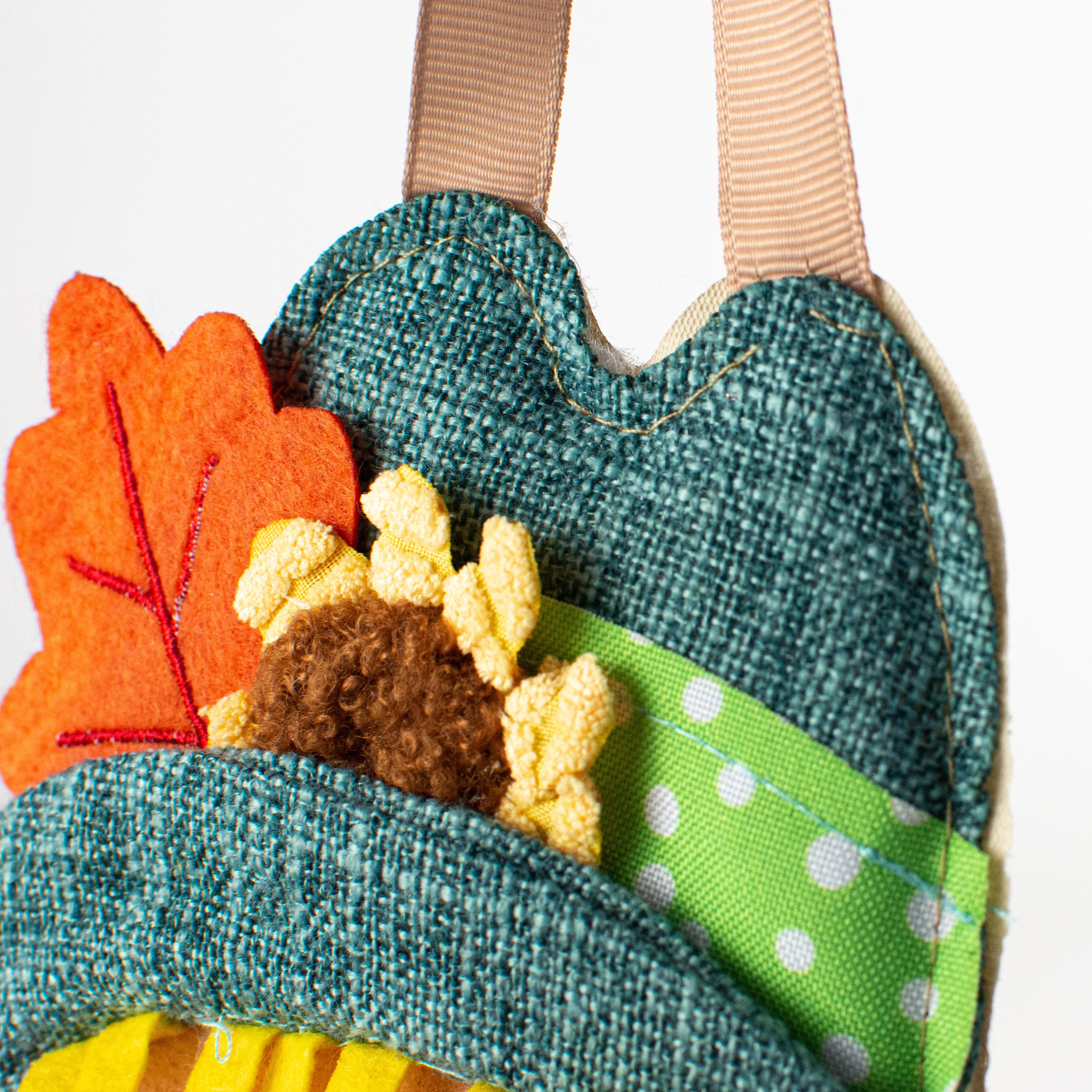 6" Adorables Fabric Polka Dot Scarecrow Ornament detail photo 3