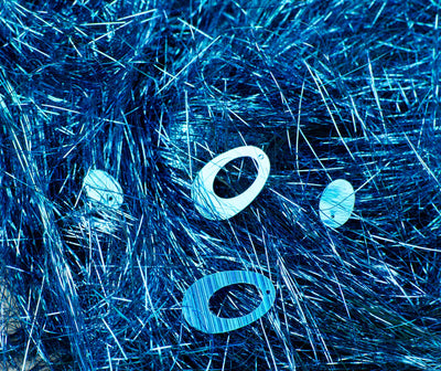 Angel Grass Shred: Turquoise Blue