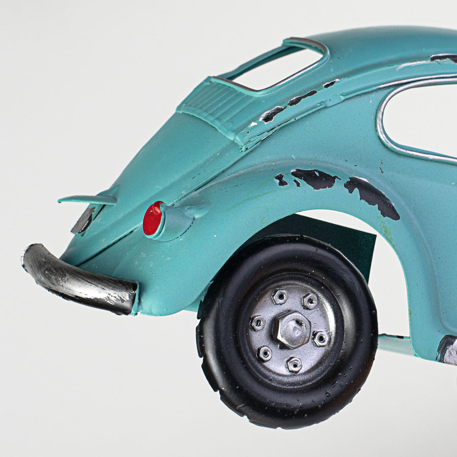 12" Half Bug Car Wall Decor: Antique Blue