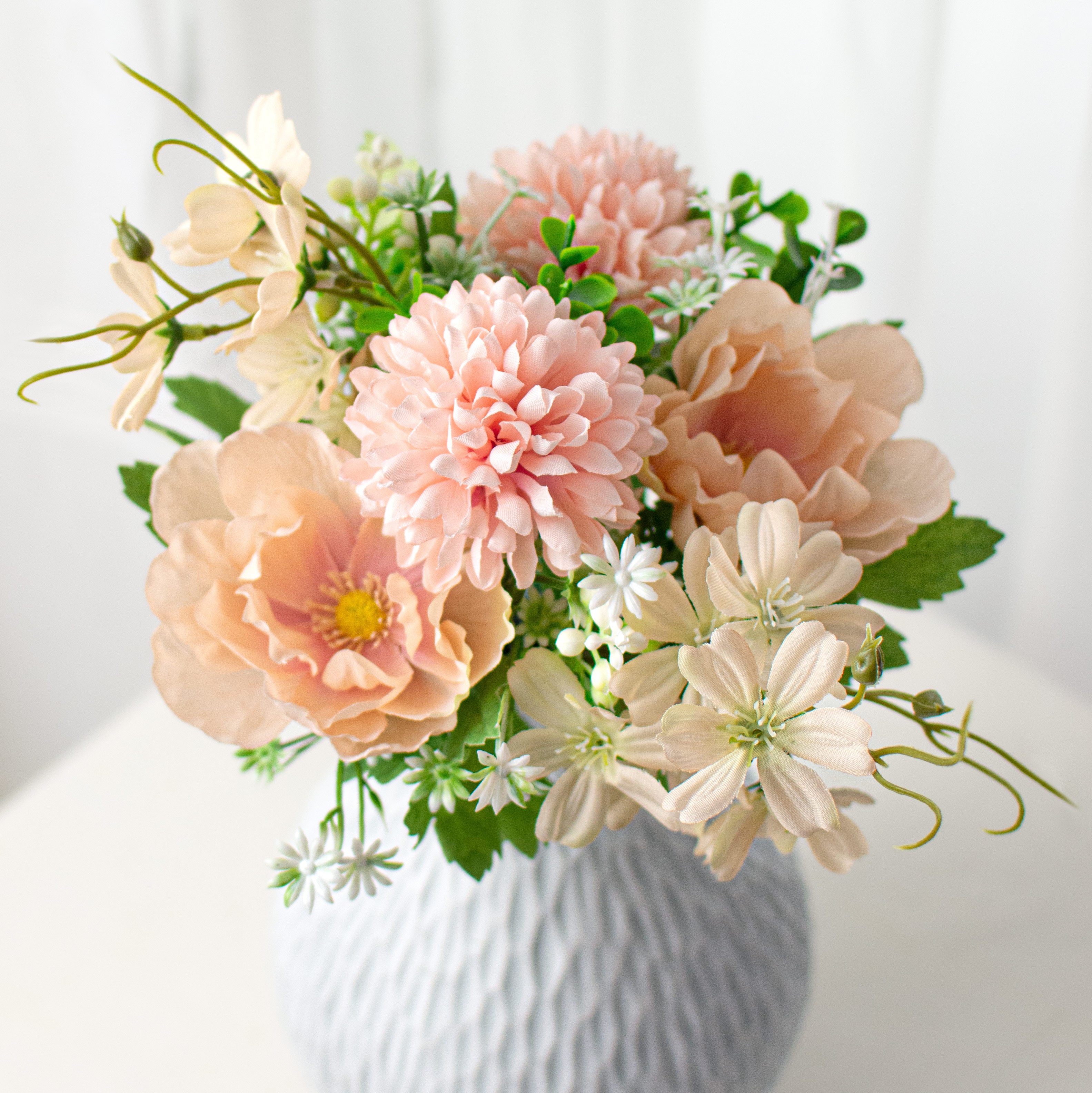 13" Anemone Mum Bush: Pink & Blush Item Number: 84058-PKBLUSH