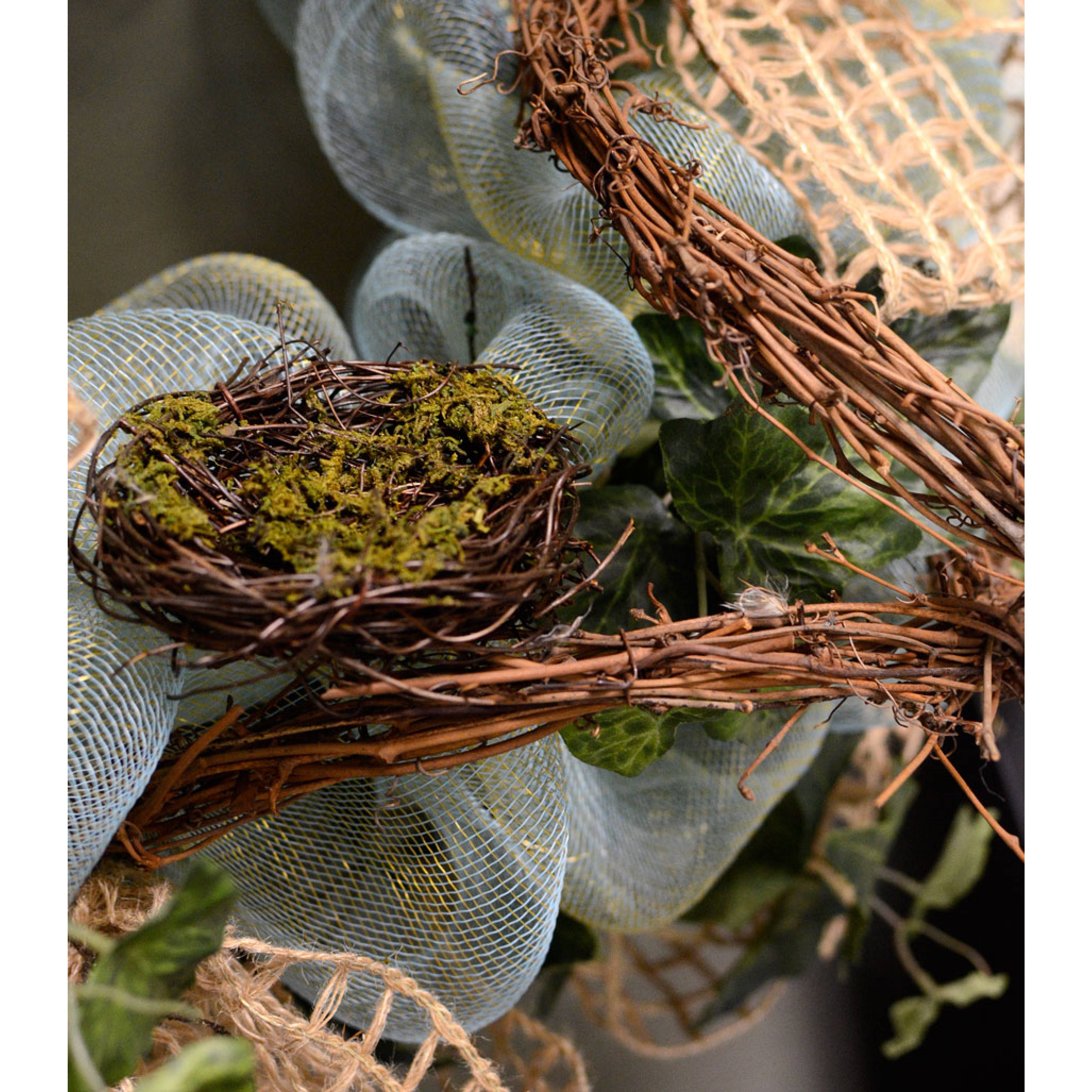 3" Angel Vine Mossy Bird Nest detail photo 3