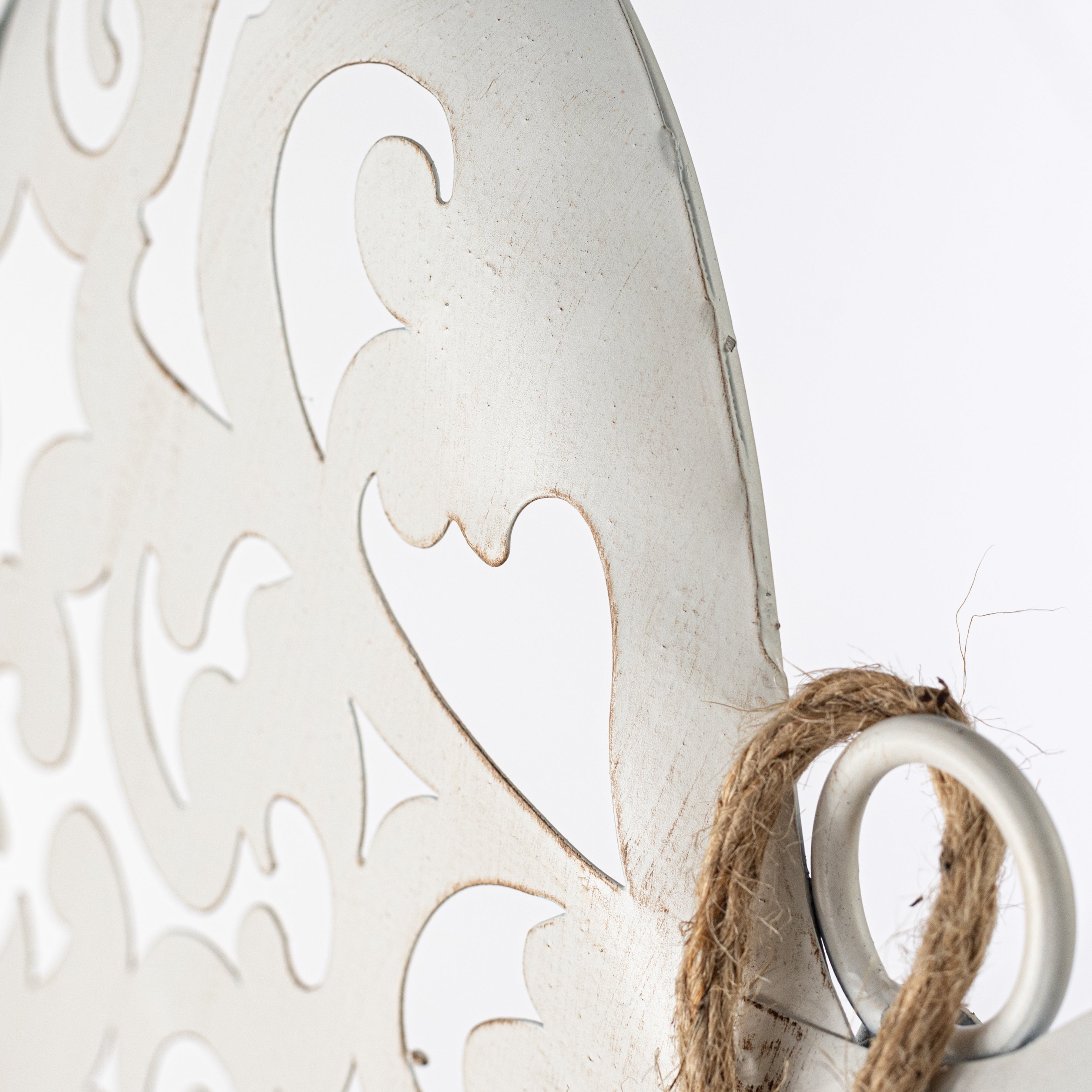 19.5" X 16.5" Angel Wing Decor: Ivory detail photo 3