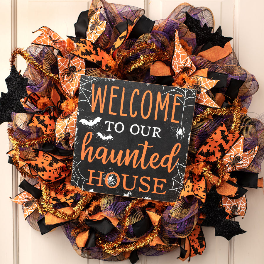 2.5" Bats Eek Ribbon: Orange (10 Yards)