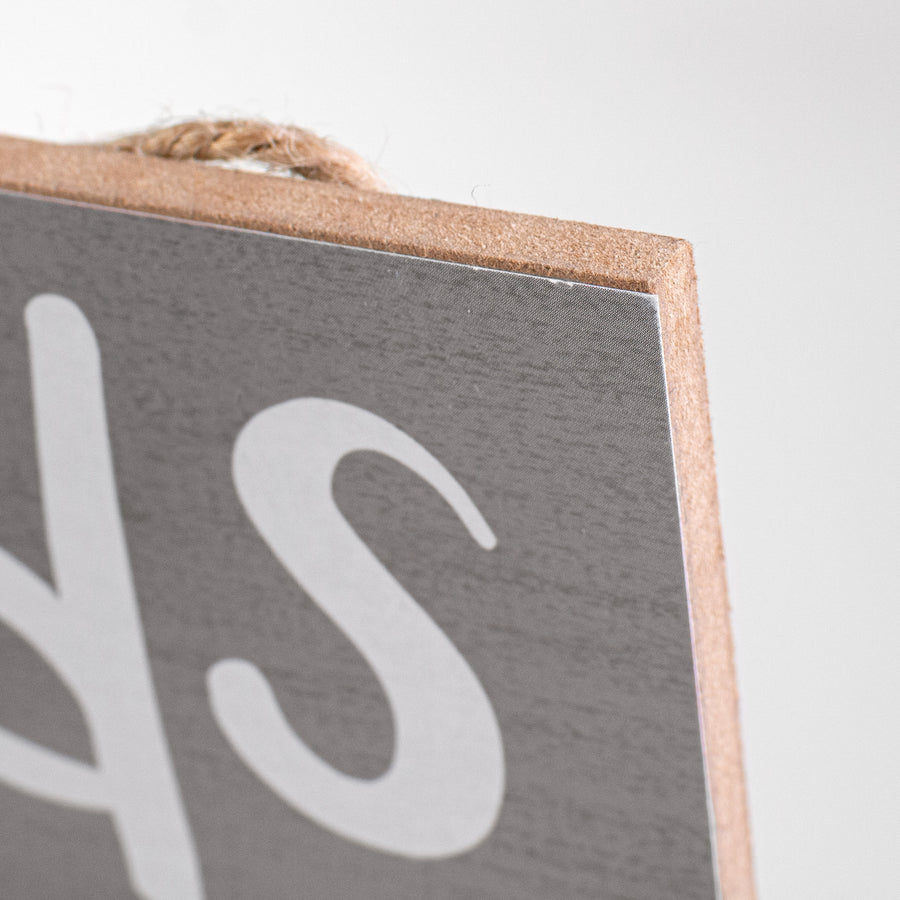 12" Wooden Sign: Grandkids Welcome