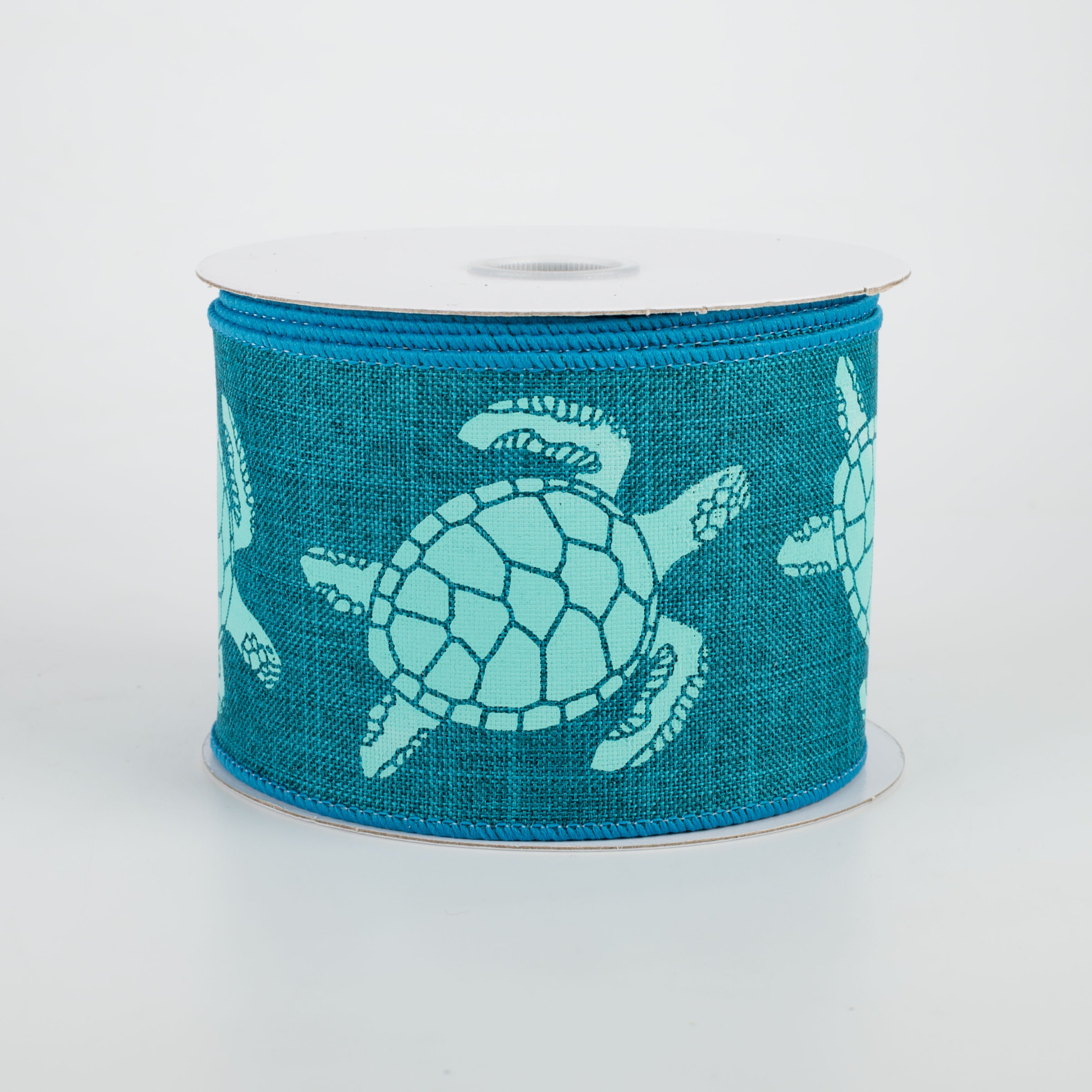 2.5" Aqua Sea Turtle Ribbon: Teal (10 Yards)