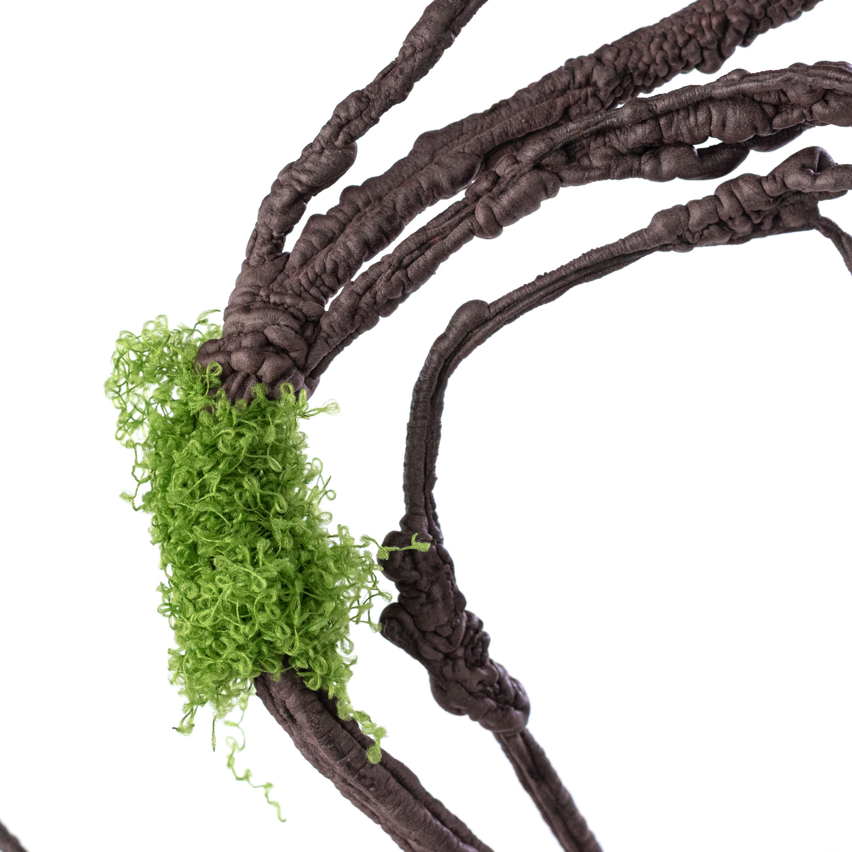 5' Artificial Branch Garland with Moss detail photo 3