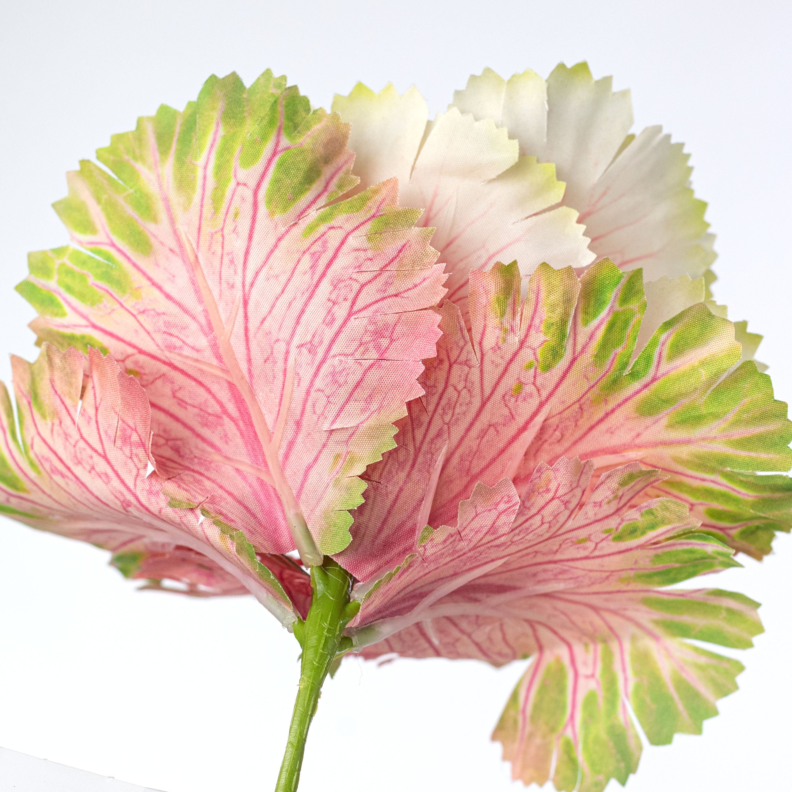 9" Artificial Cabbage Plant Pick: Variegated Pink detail photo 4