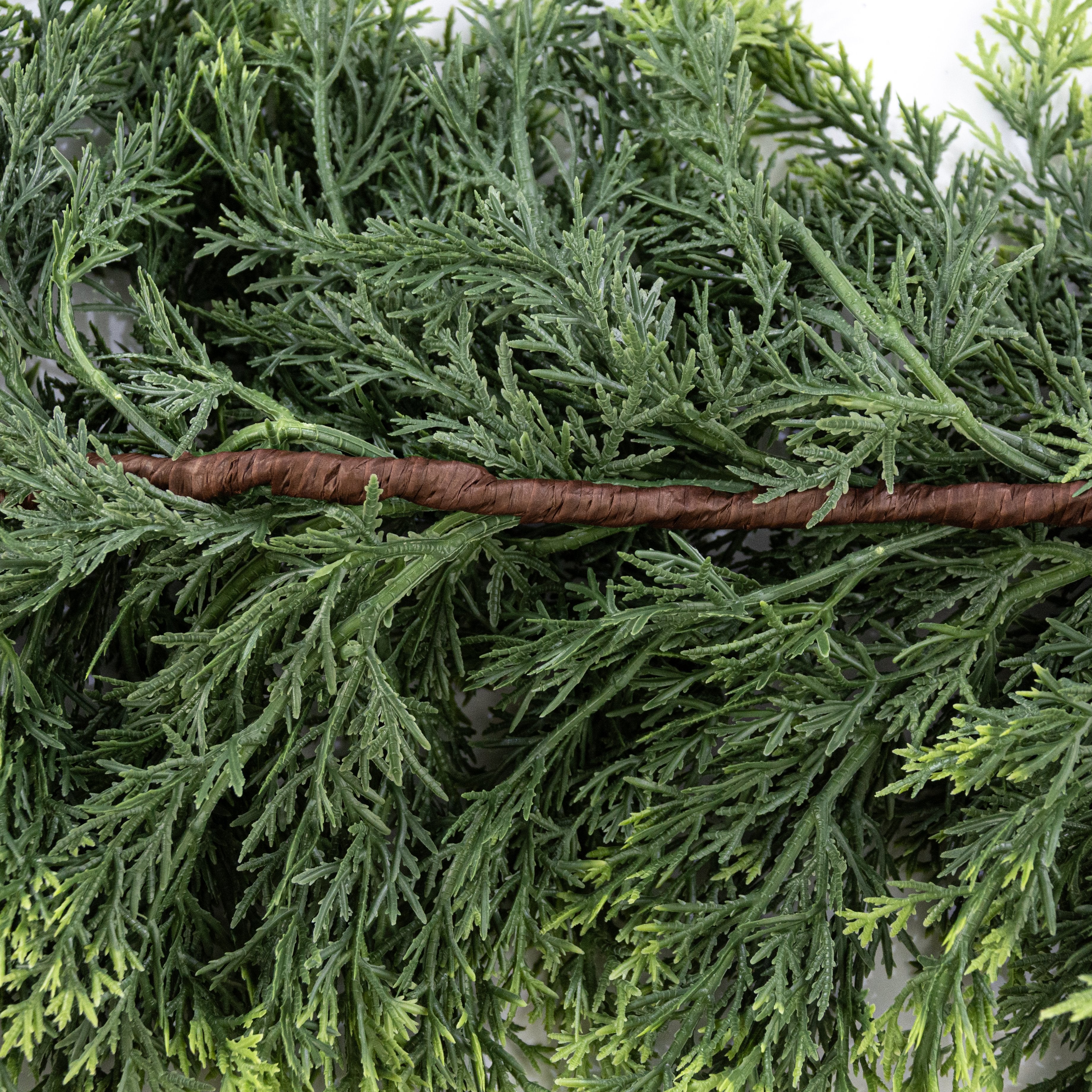 6' Artificial Cypress Garland detail photo 6