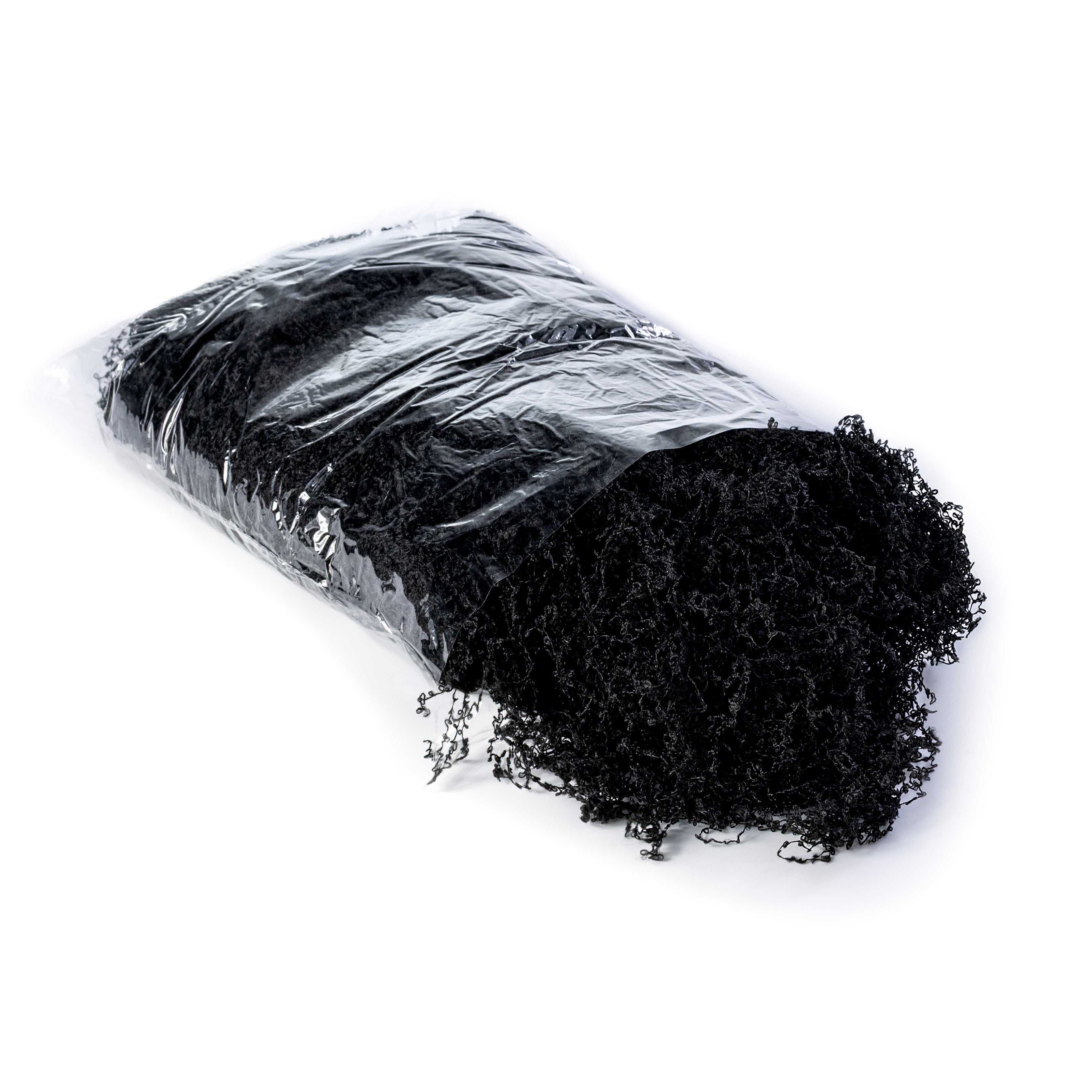 Artificial Fabric Moss: Black (100 Gram Bag) Item Number: MD175502