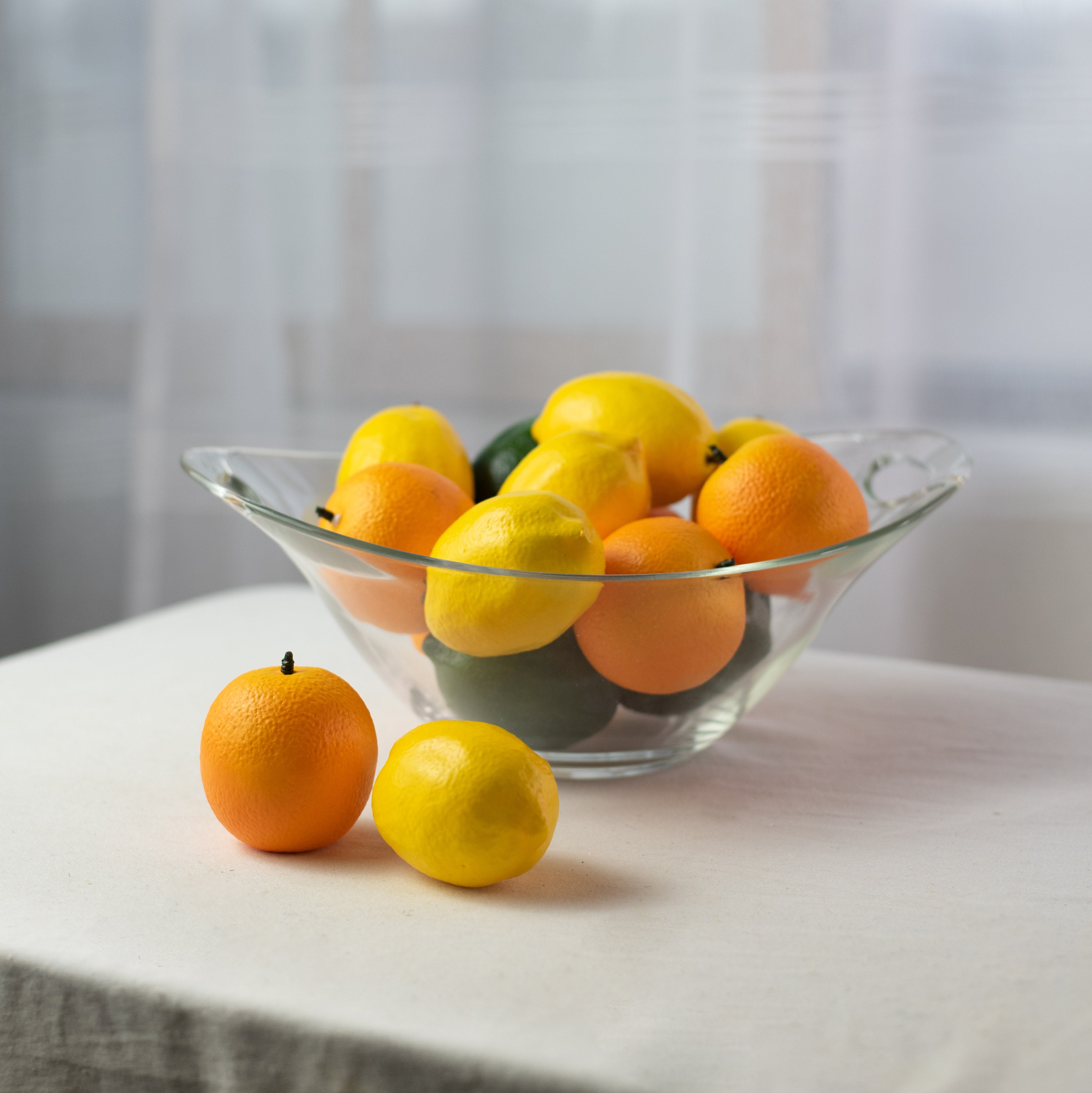 3.5" Artificial Lemons (12) detail photo 3