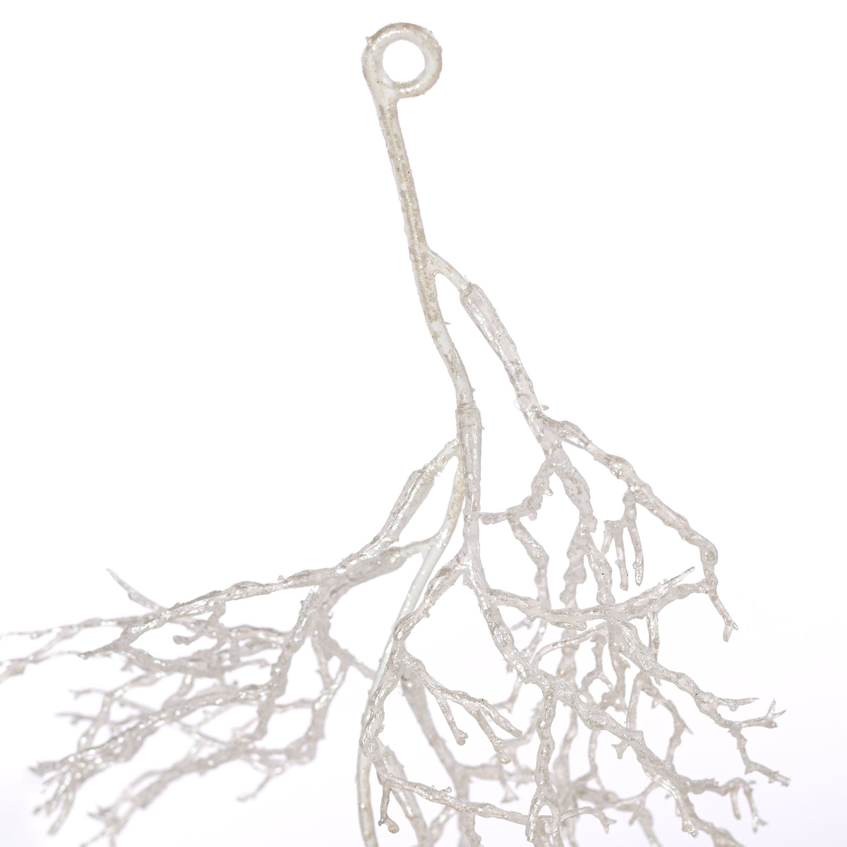 6' Artificial Twig Garland: Pearlized White detail photo 5