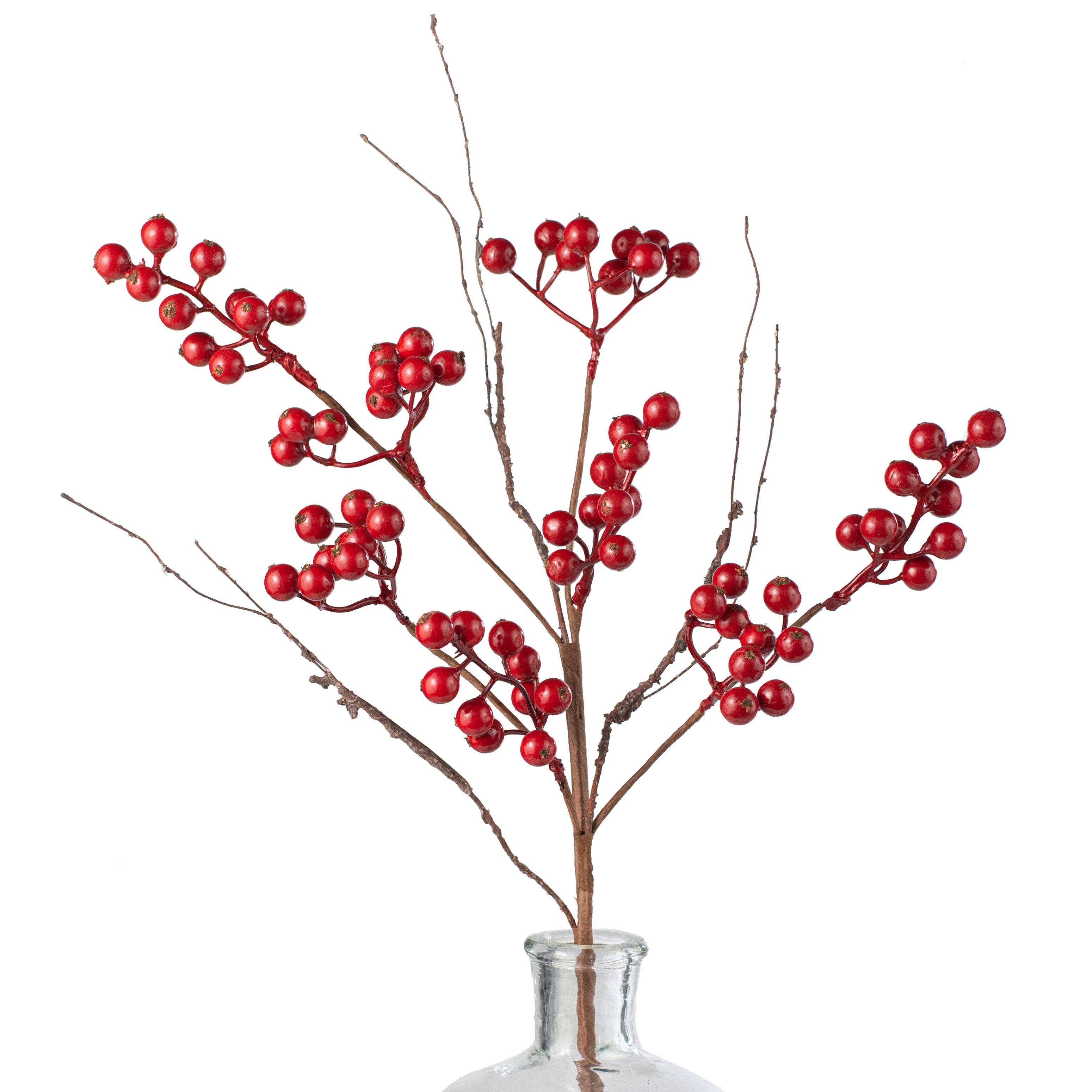 19" Ash Berries Wispy Twig Spray: Red Item Number: 30815