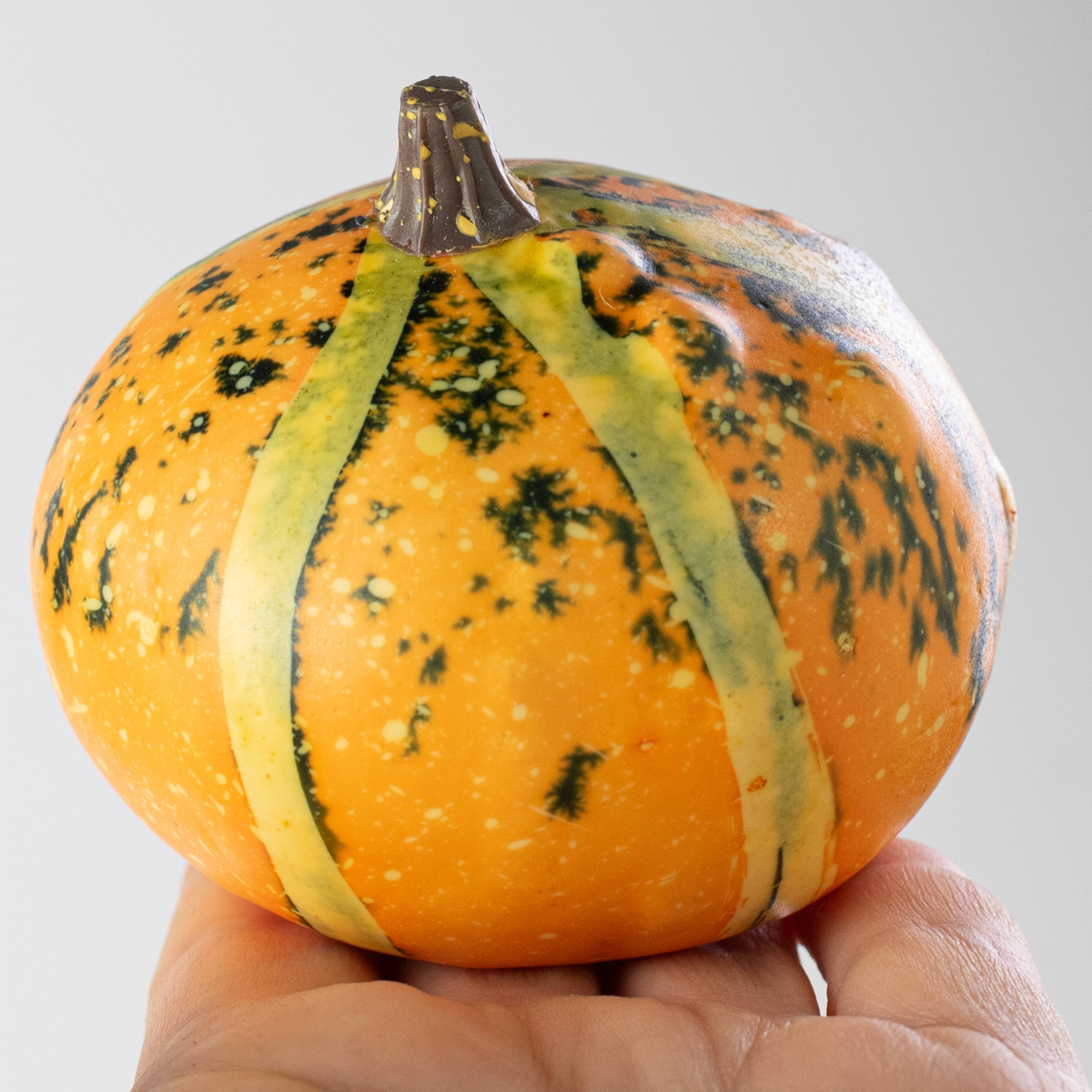 Assorted Artificial Pumpkins & Gourds: Orange & Yellow (Bag of 8) detail photo 5