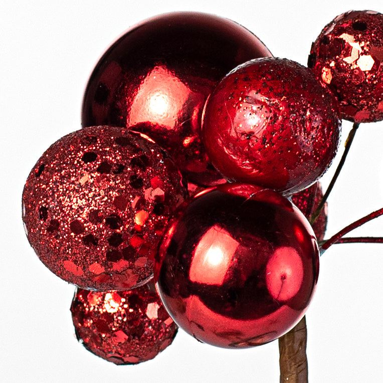 8" Assorted Ball Pick: Red (24) detail photo 4