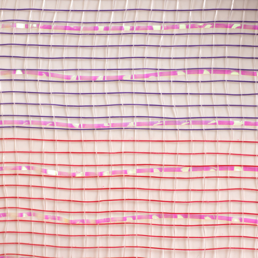 21" Iridescent Metallic Mesh: Rainbow (10 Yards)