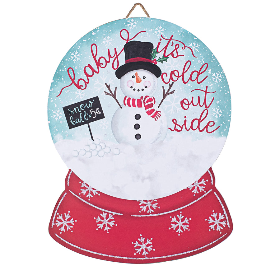 12" Baby It's Cold Outside Snow Globe Sign Item Number: AP7814