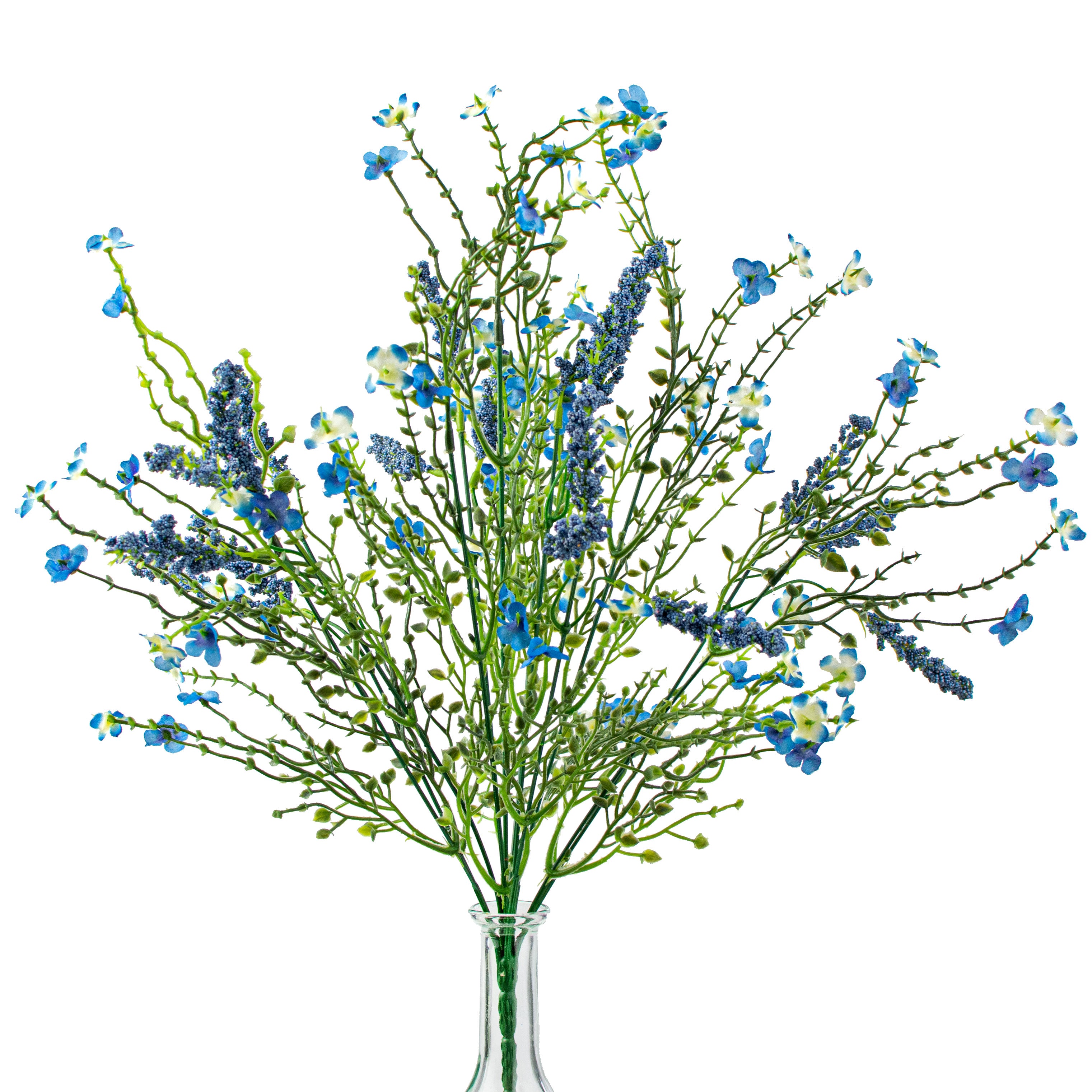 18" Baby's Breath & Lavender Filler Bush: Blue Item Number: 30356TTBL