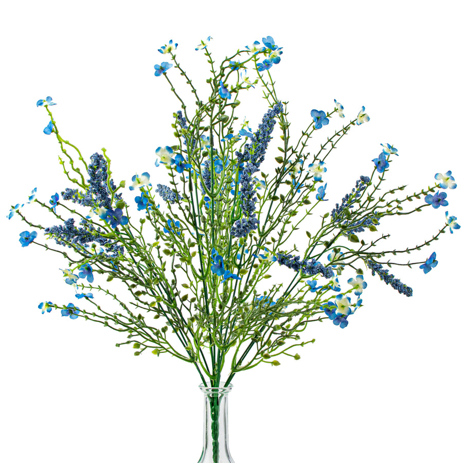 18" Baby's Breath & Lavender Filler Bush: Blue Item Number: 30356TTBL