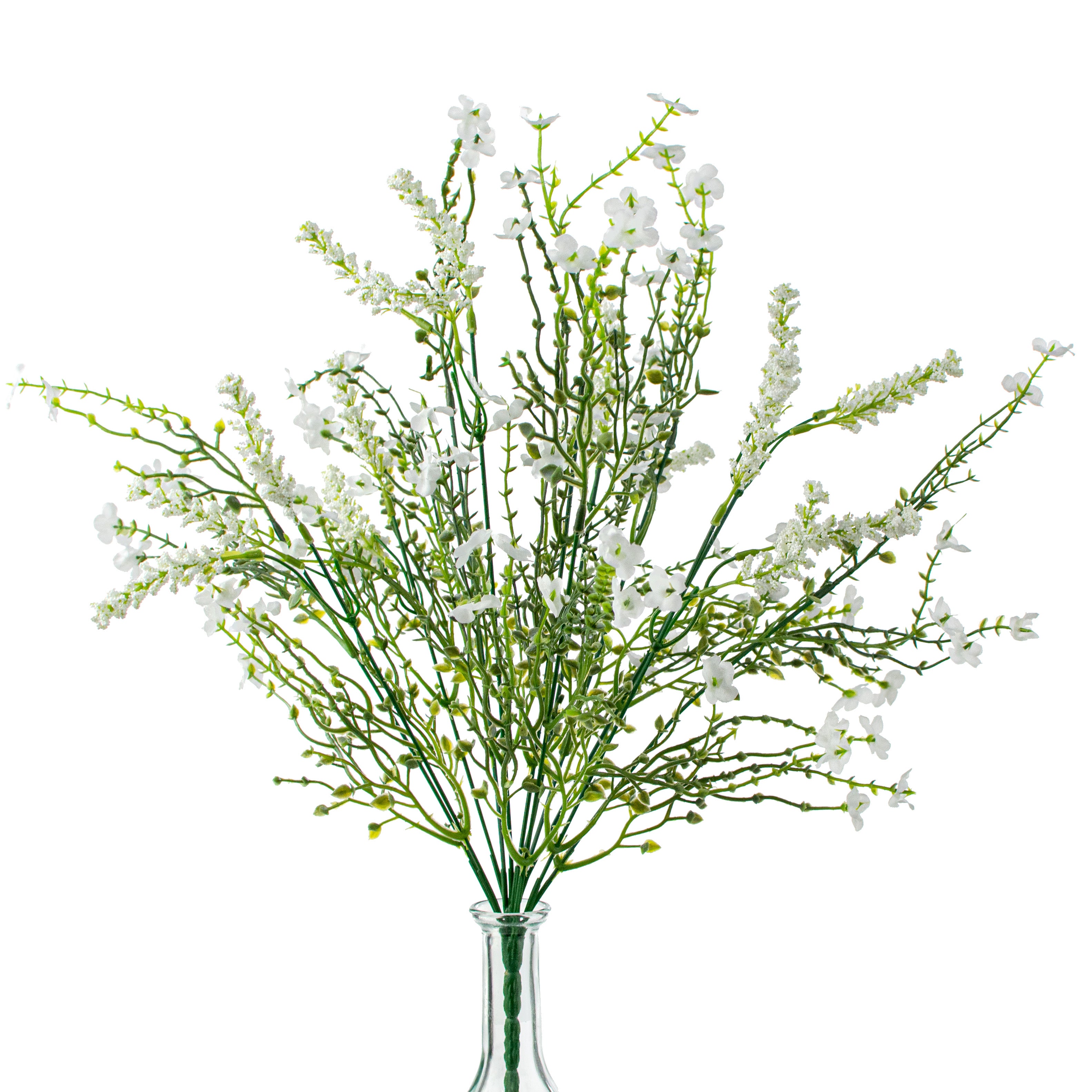 18" Baby's Breath & Lavender Filler Bush: White Item Number: 30356WT