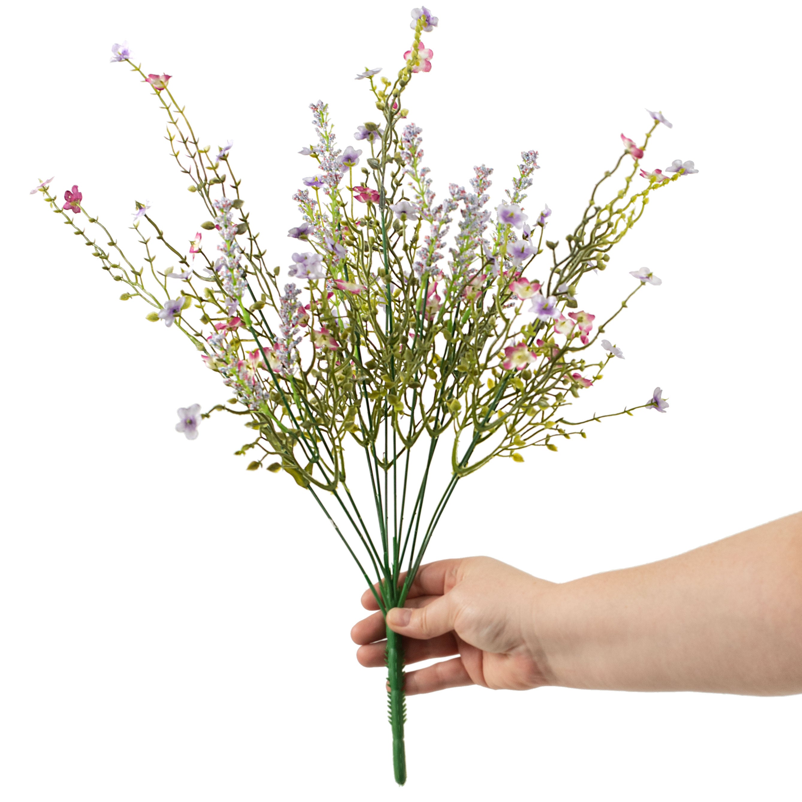 18" Baby's Breath & Lavender Wildflower Filler Bush detail photo 3