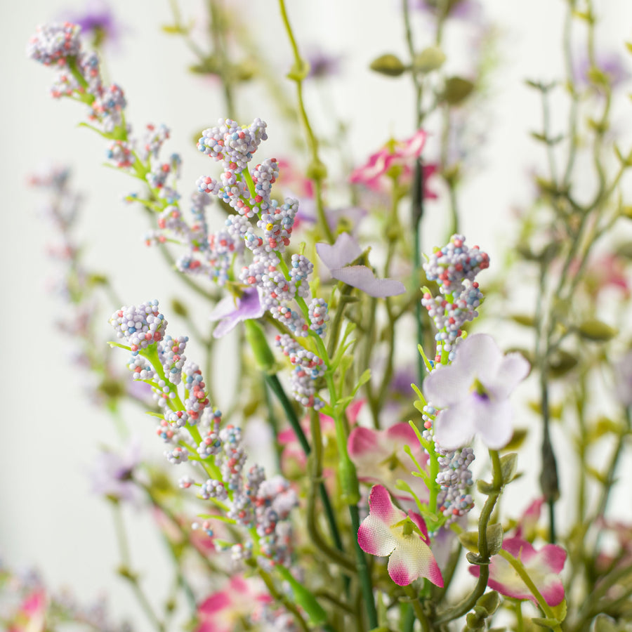 18" Baby's Breath & Lavender Wildflower Filler Bush detail photo 4