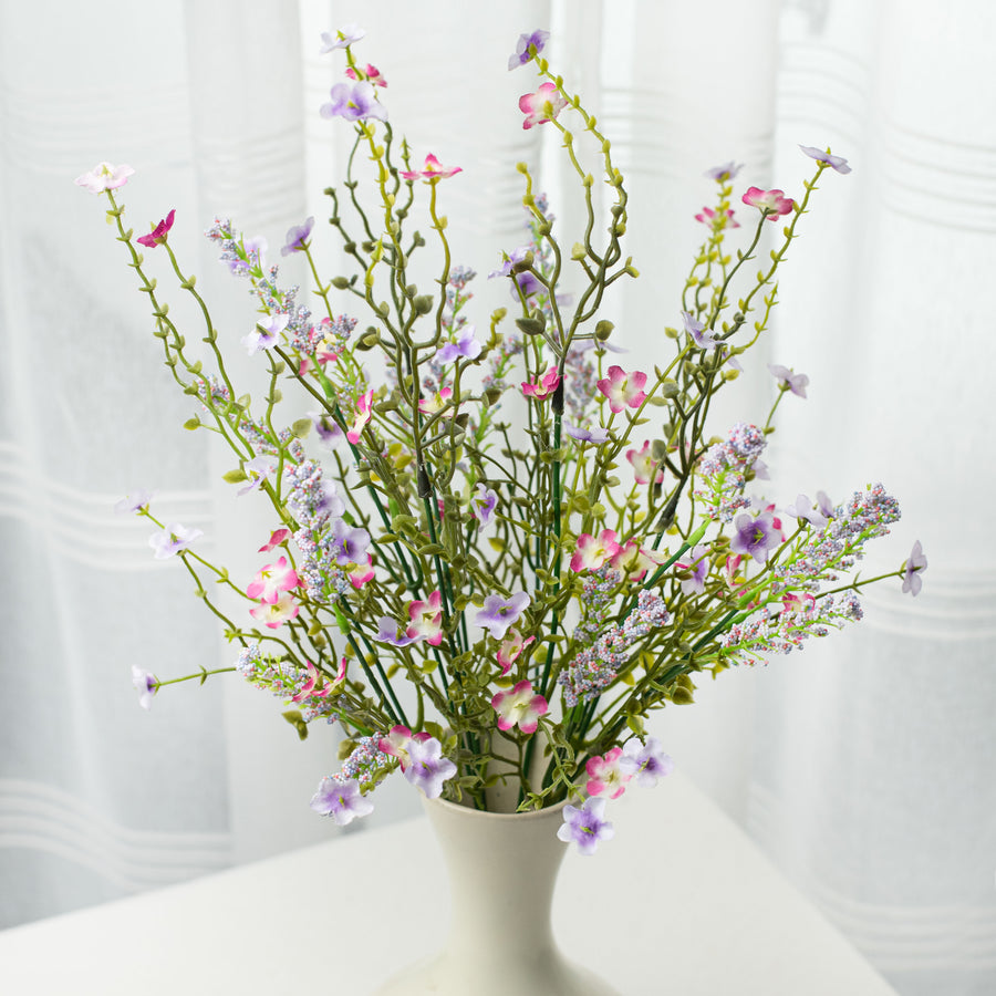 18" Baby's Breath & Lavender Wildflower Filler Bush Item Number: 30356LV