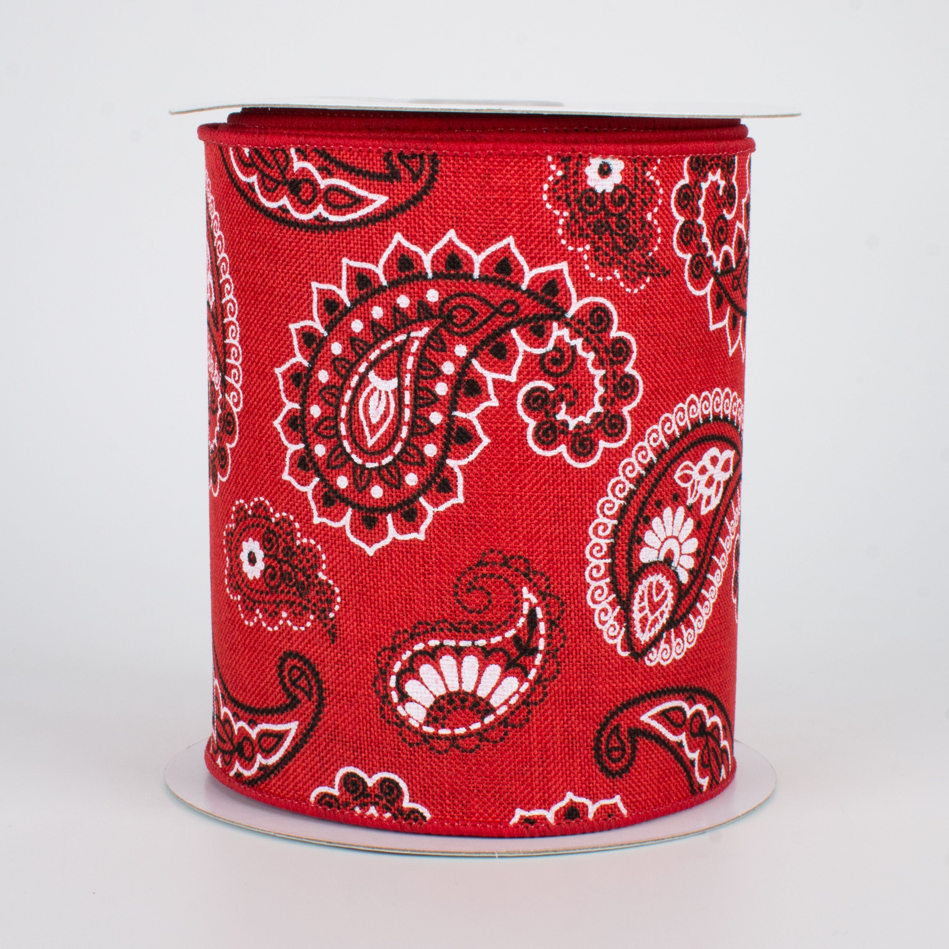 4" Bandana Ribbon: Red (10 Yards)