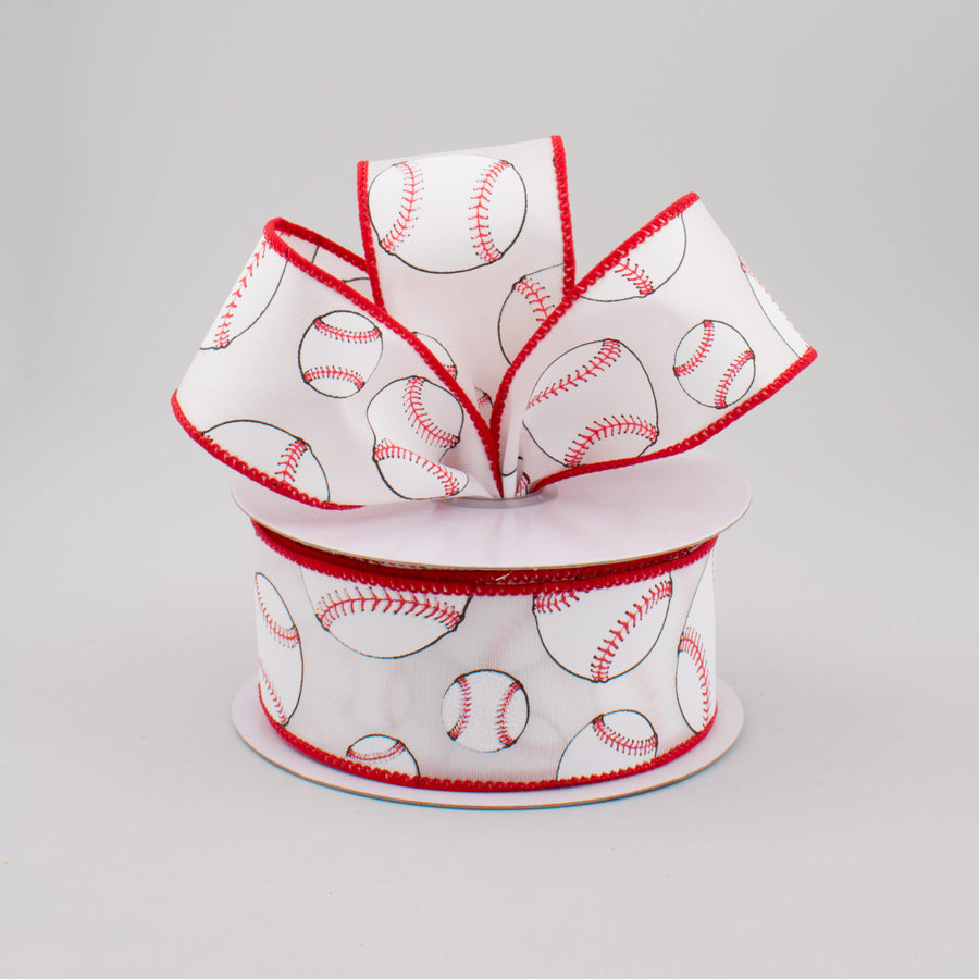 1.5" Baseball Ribbon (10 Yards) Lifestyle Photo