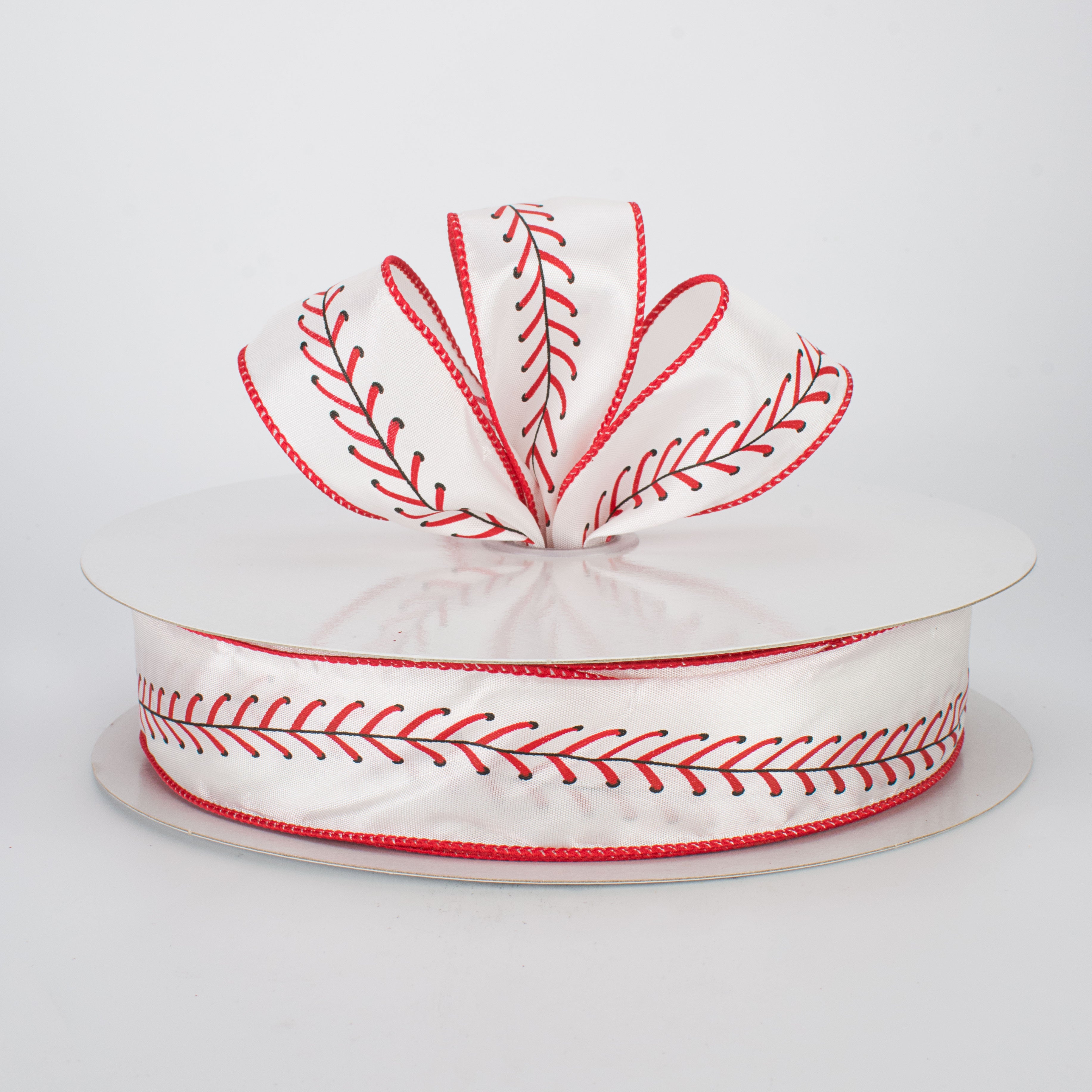 1.5" Baseball Stitching Ribbon (50 Yards) Lifestyle Photo