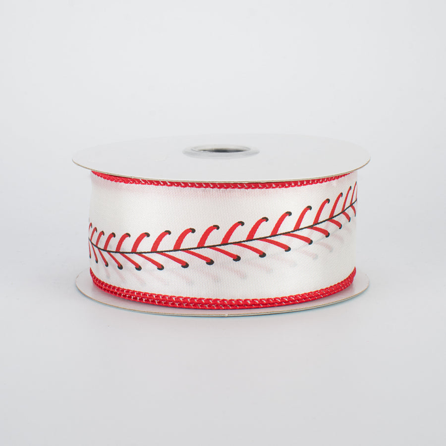 1.5" Baseball Stitching Ribbon (10 Yards)