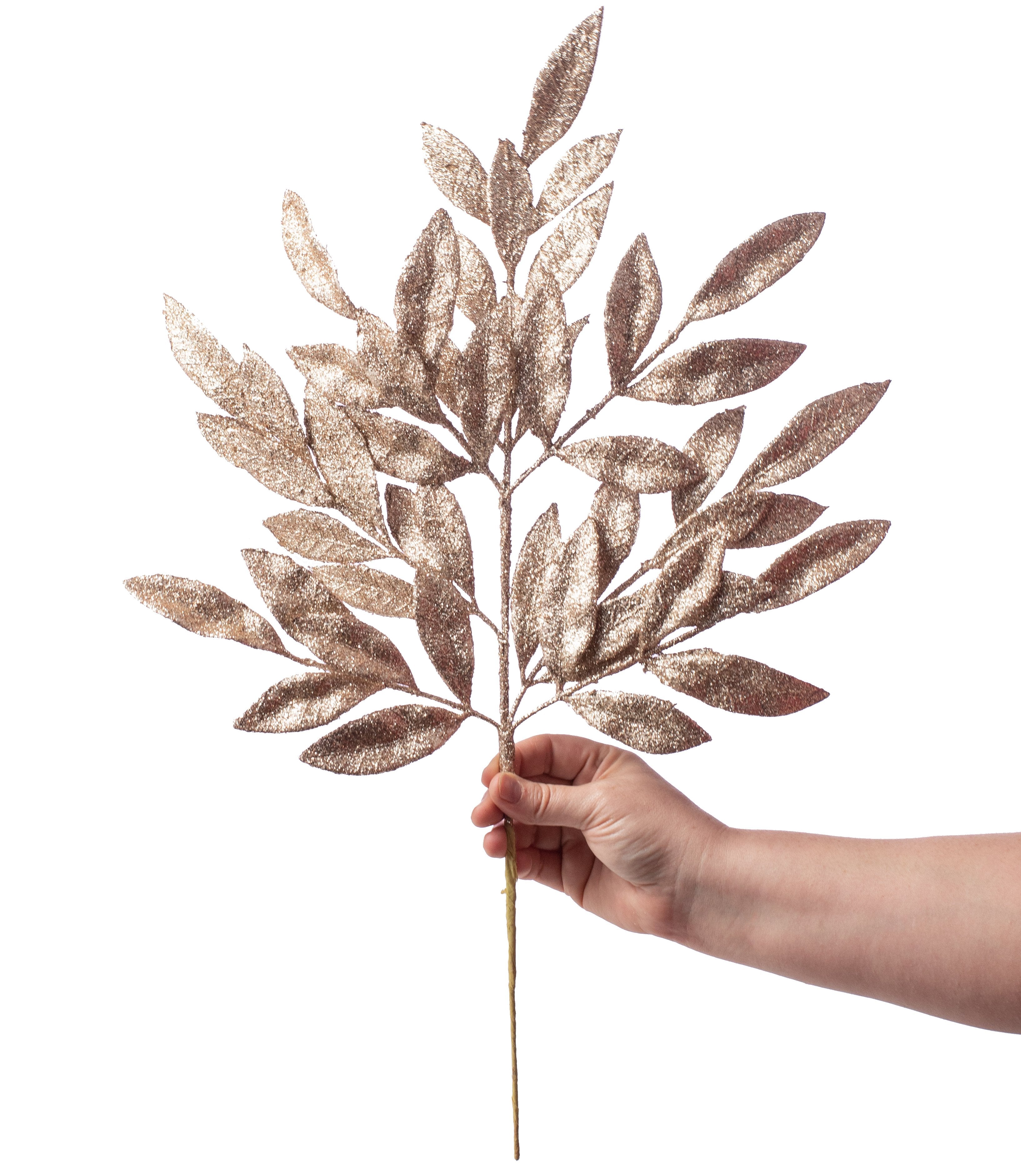 23" Bay Leaf Glitter Spray: Rose Gold Lifestyle Photo