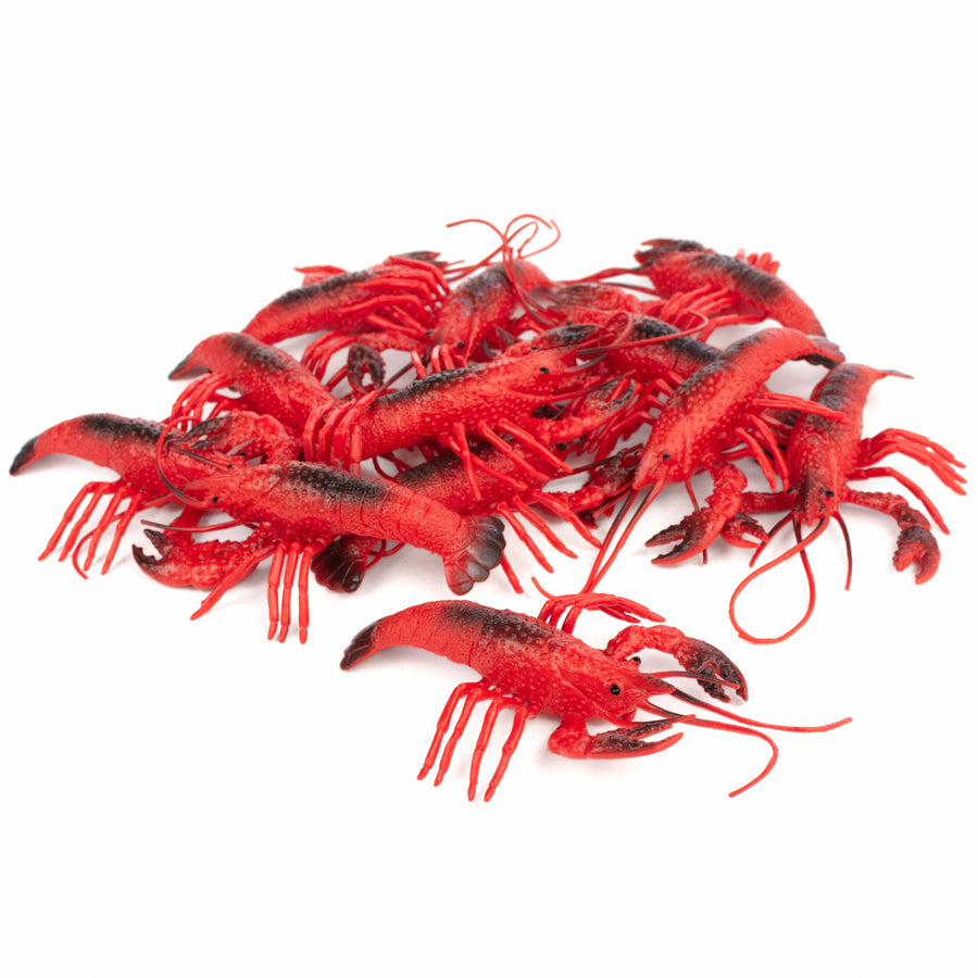 6.5" Plastic Crawfish Decoration (Pack of 12)