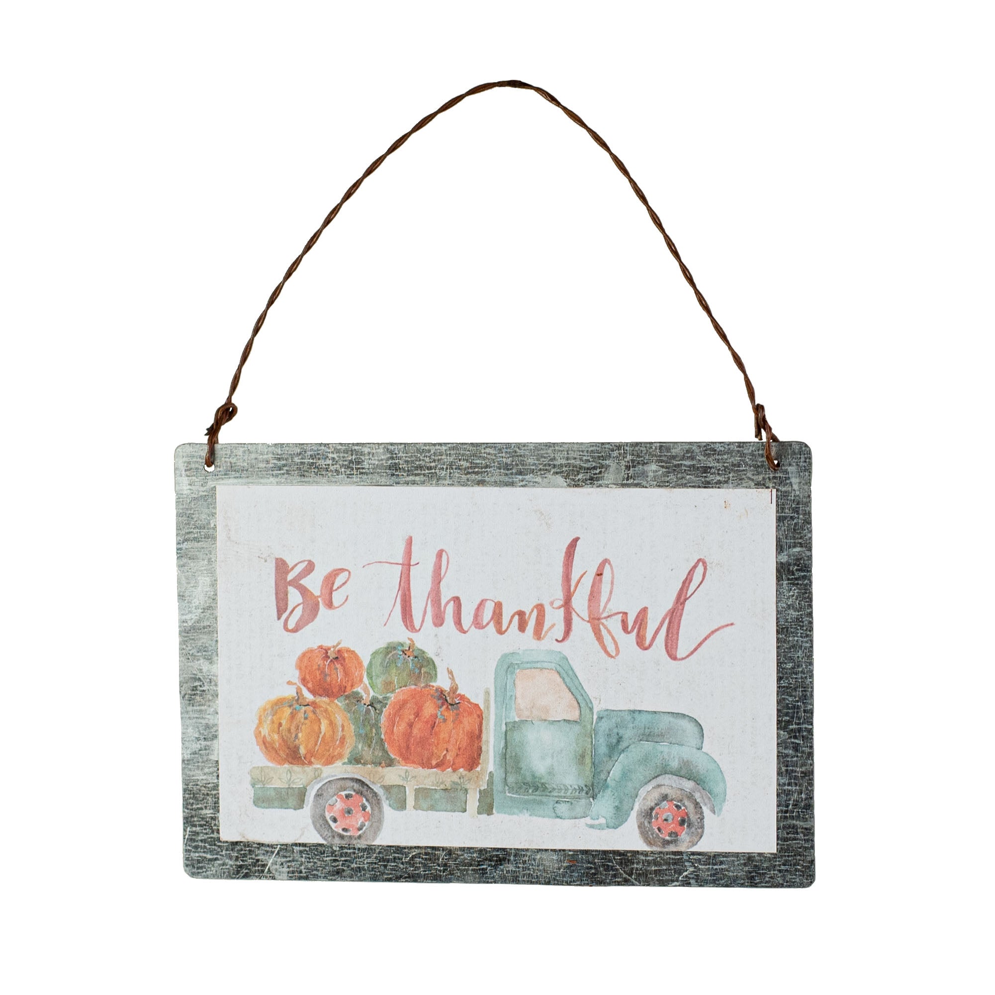 4" Be Thankful Fall Truck Ornament Item Number: 104004