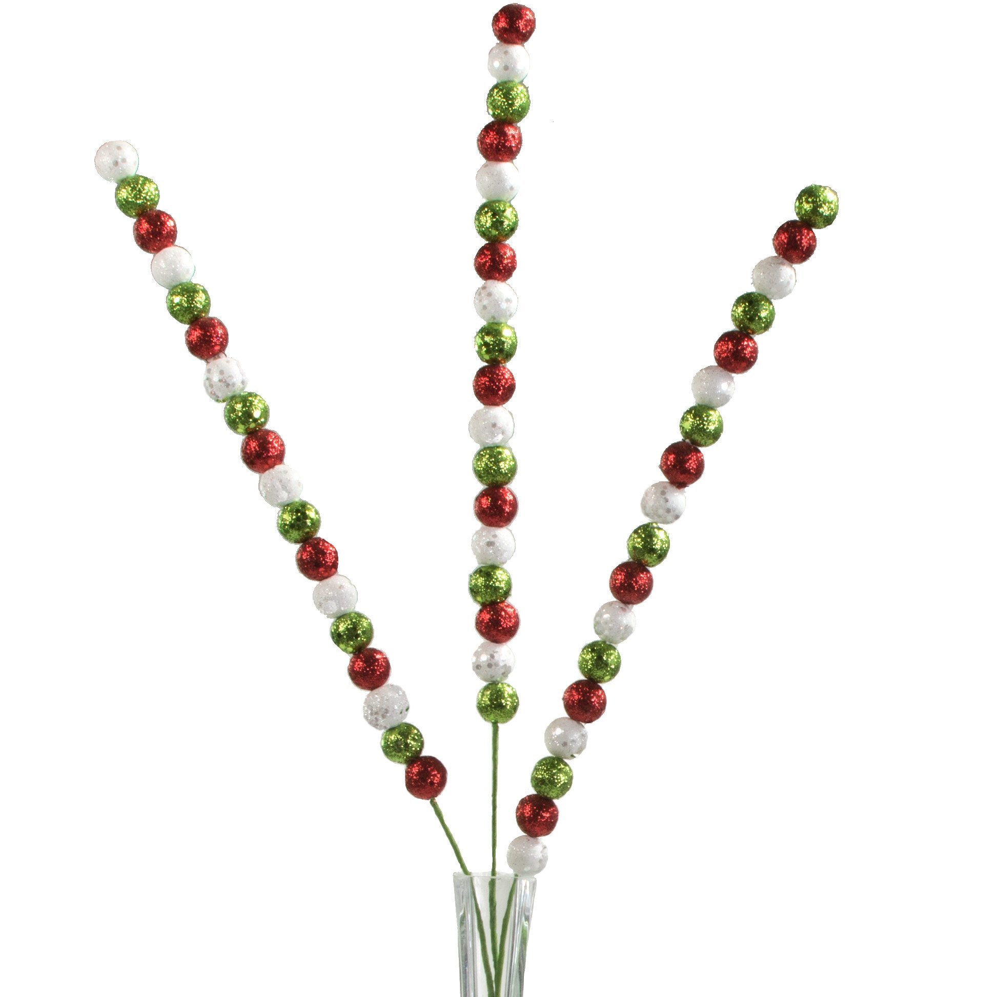 Beaded Glitter Ball Spray: Christmas (28") Item Number: 81835RWG