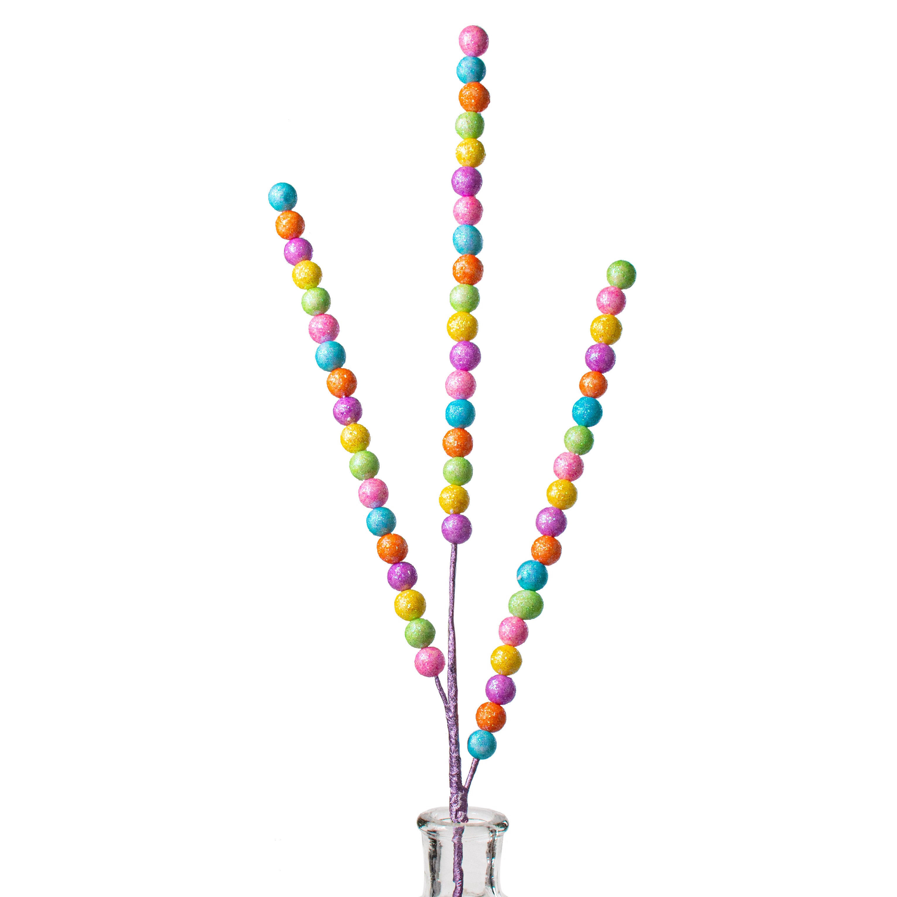 Beaded Glitter Ball Spray: Pastel (25") Item Number: EC56492C