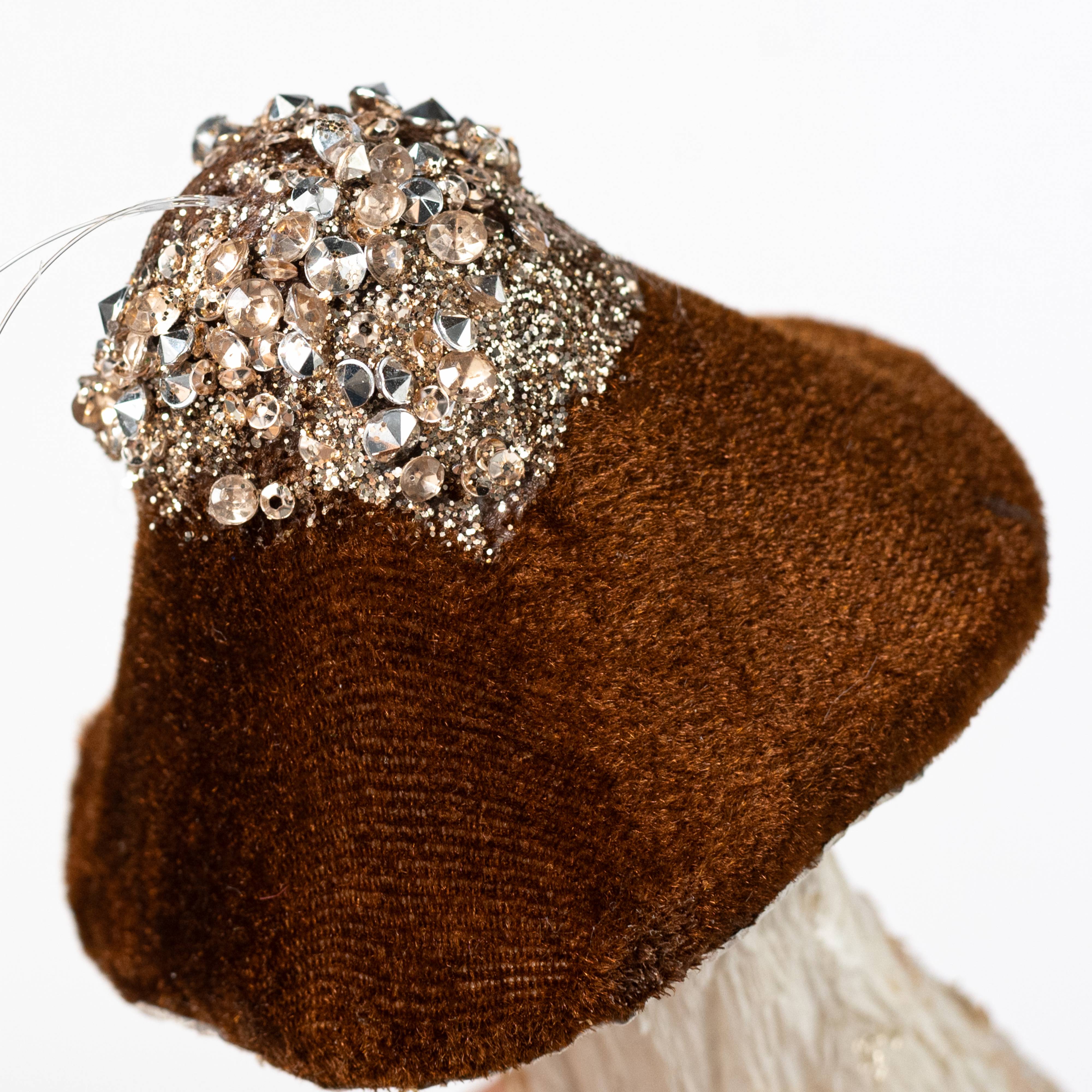 7" Bejeweled Mushroom Ornament detail photo 3
