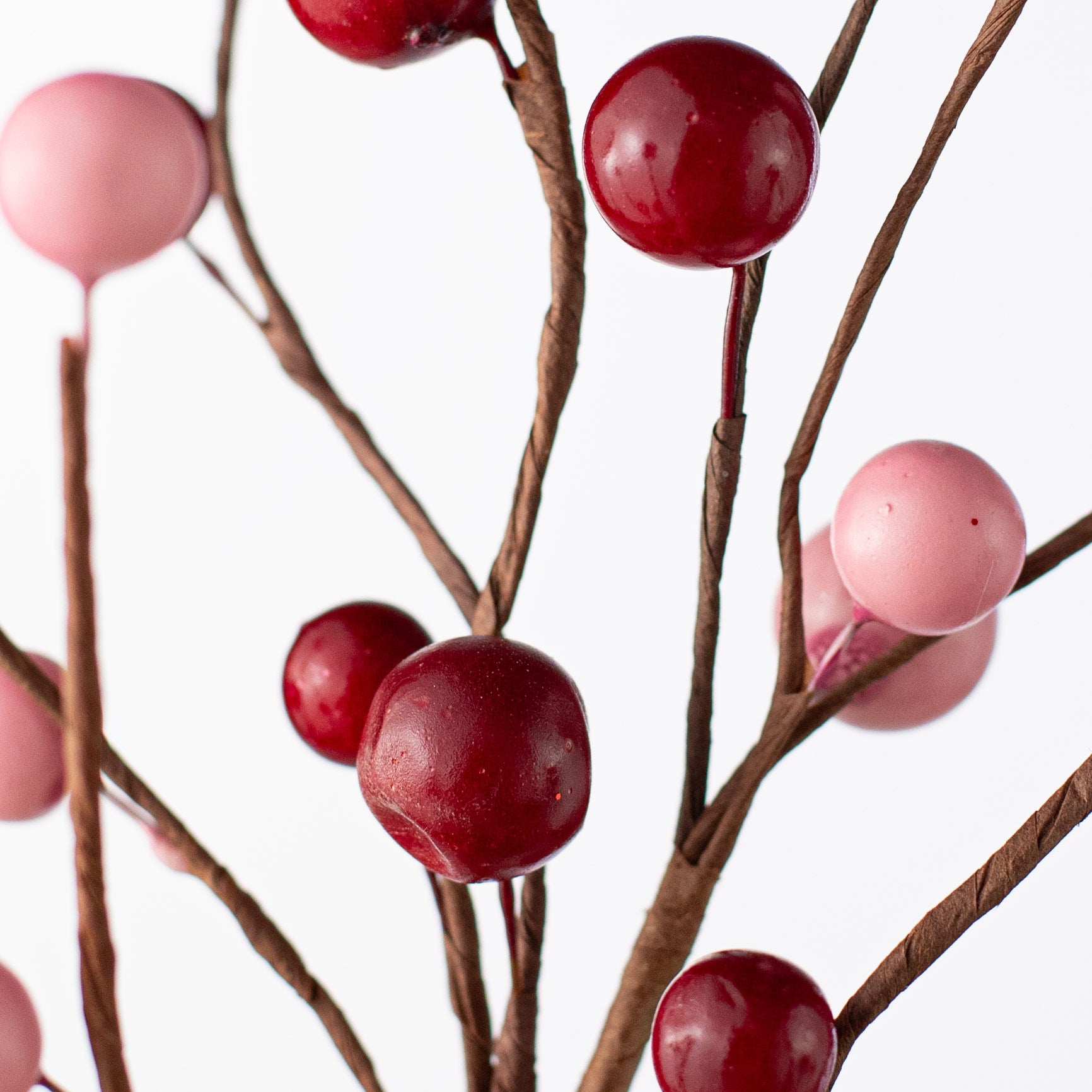 16" Berries Branch Pick: Red & Pink Lifestyle Photo