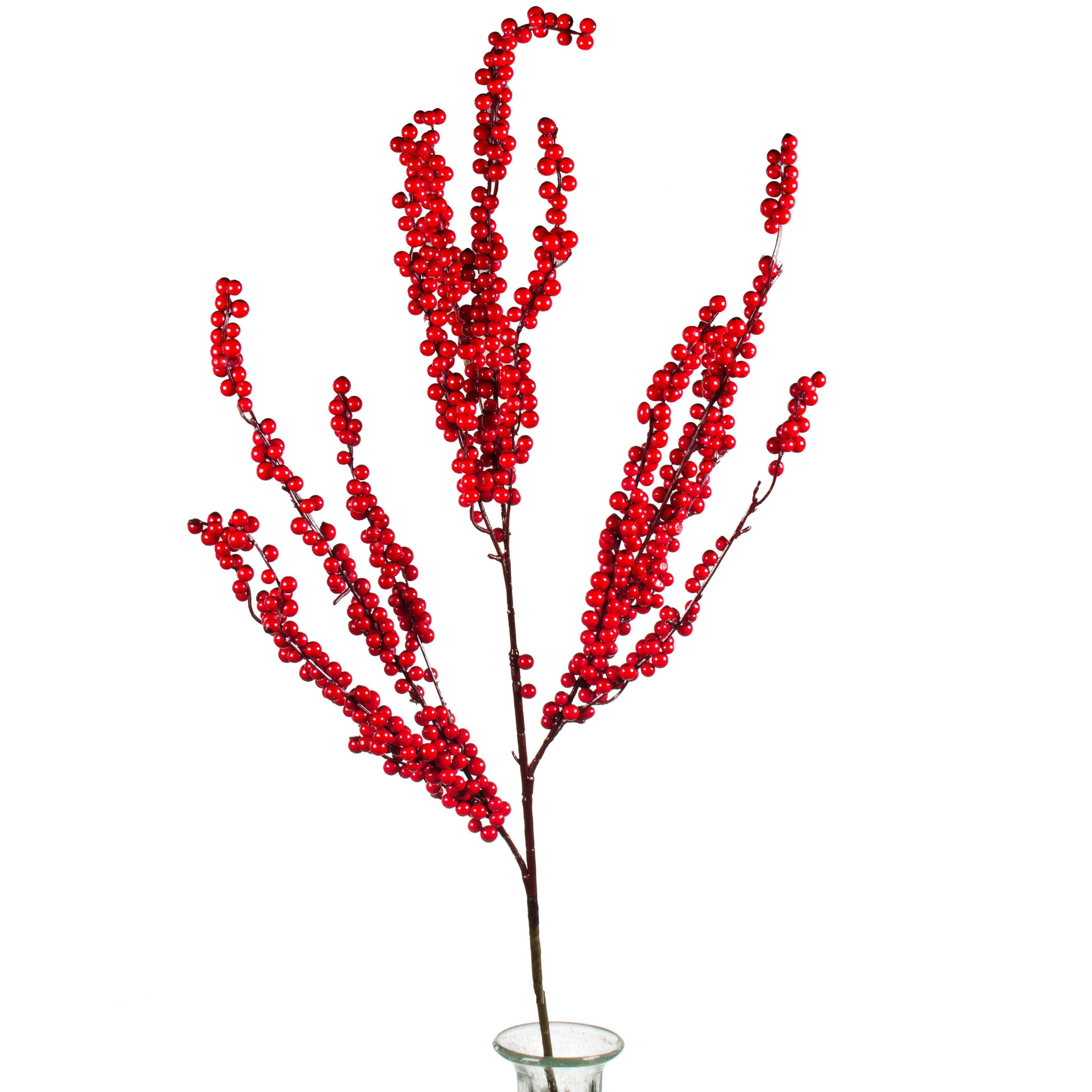 40" Berry Branch Spray: Shiny Red Item Number: 137286