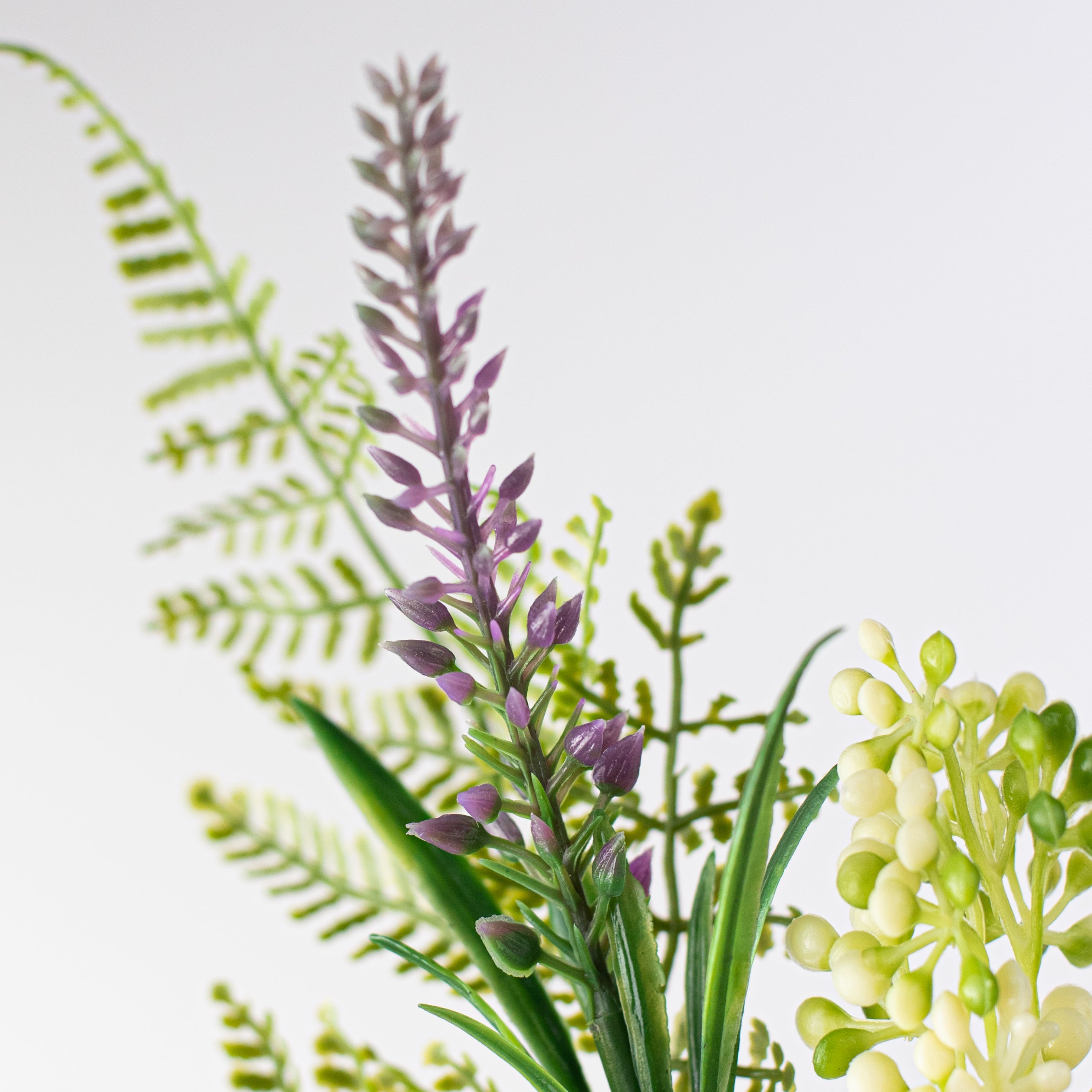 18" Berry, Fern, Crabapple Pick: Lavender Purple detail photo 4