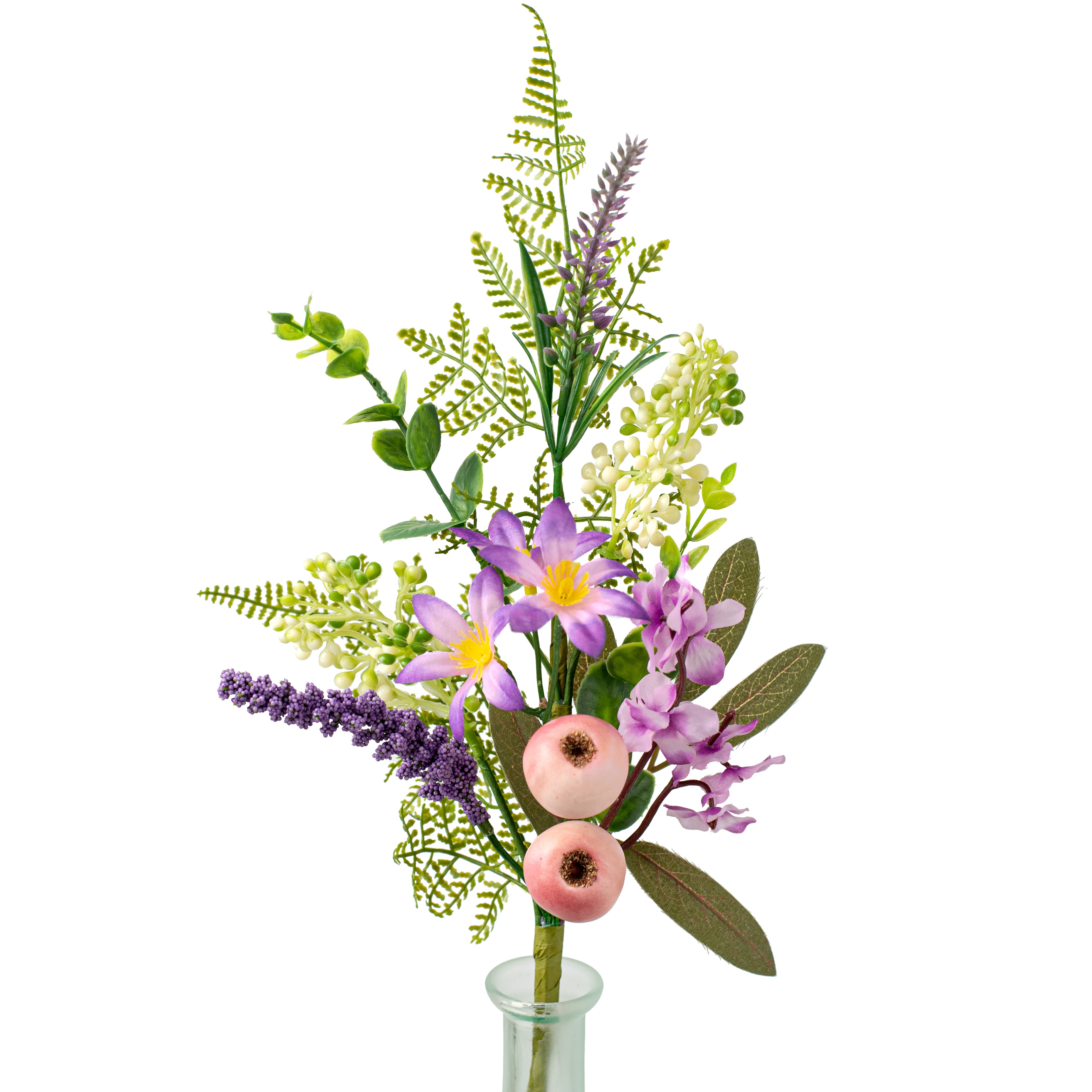 18" Berry, Fern, Crabapple Pick: Lavender Purple Item Number: 63542SP18